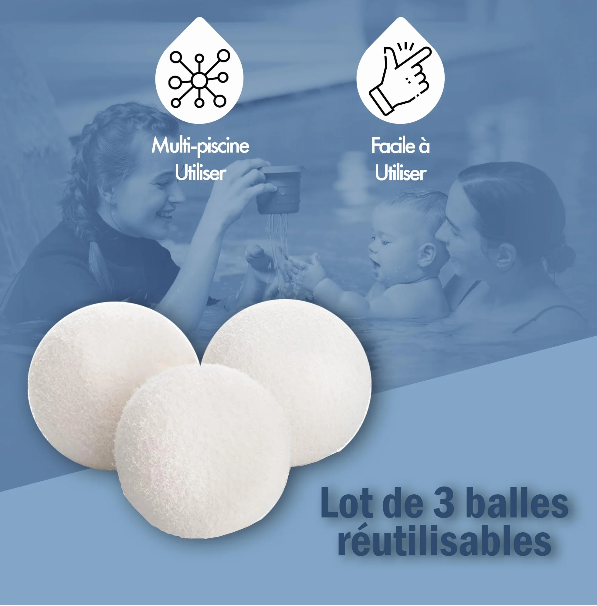 Balles de Nettoyage pour Spa – Absorbeurs d'écume flottants réutilisables