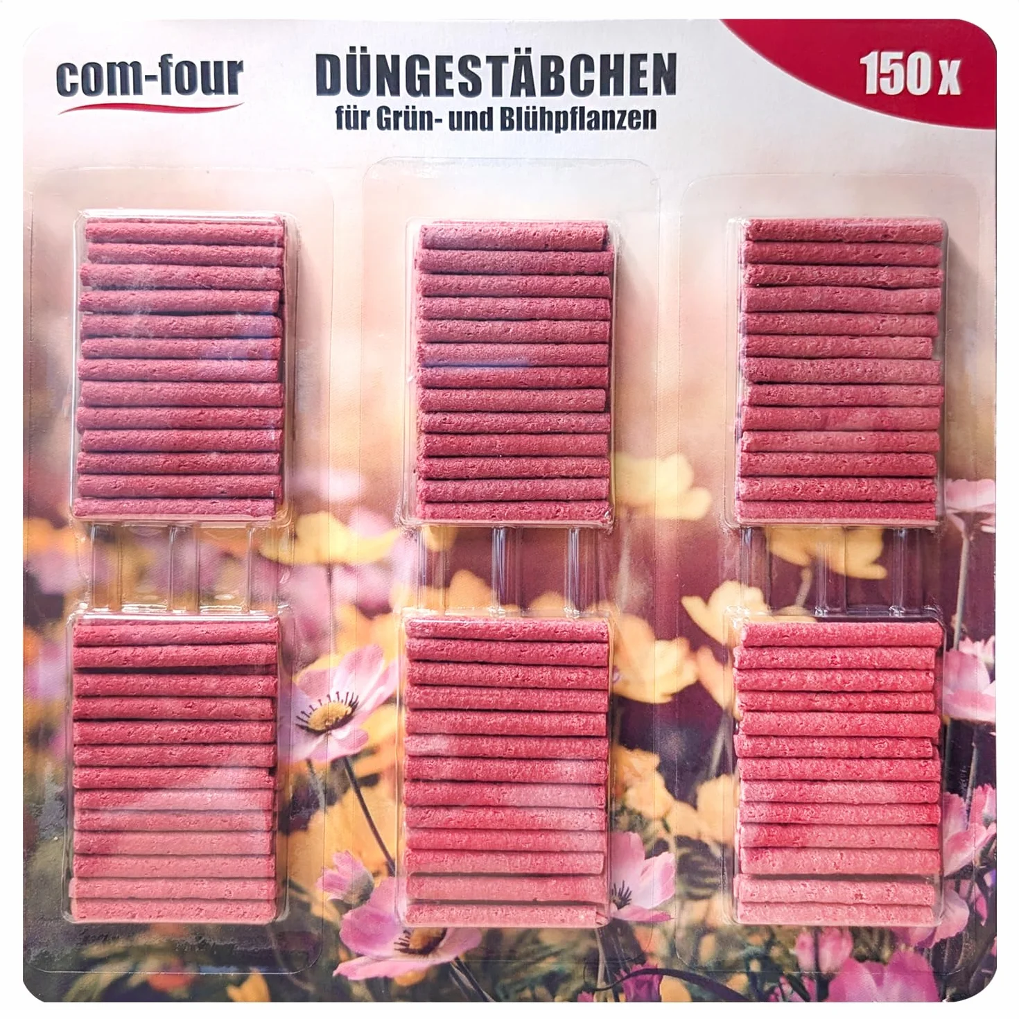 Com-Four Lot de 160 bâtonnets d'engrais pour fleurs