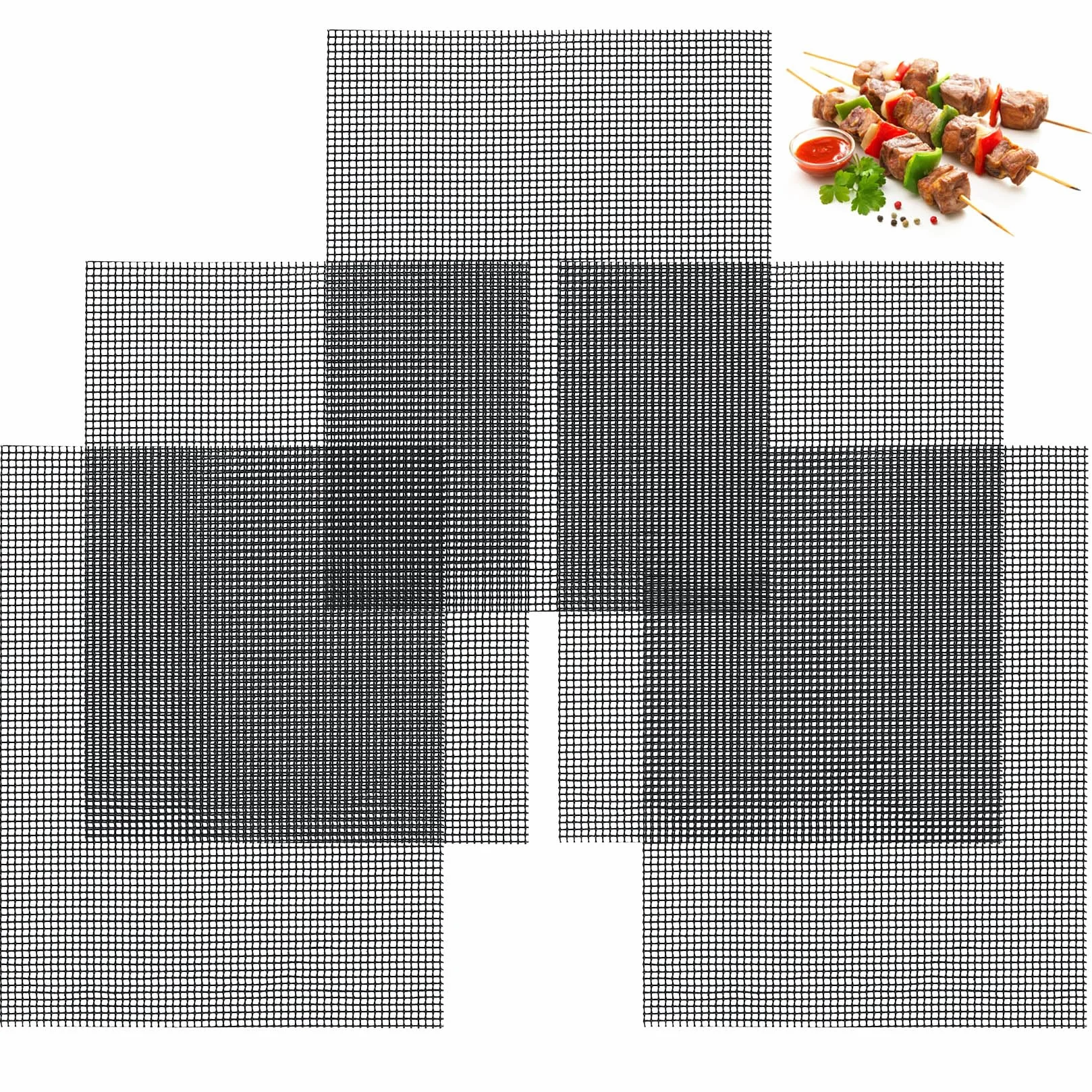 Tapis de Cuisson Barbecue Antiadhésif Réutilisable 40 x 30 cm