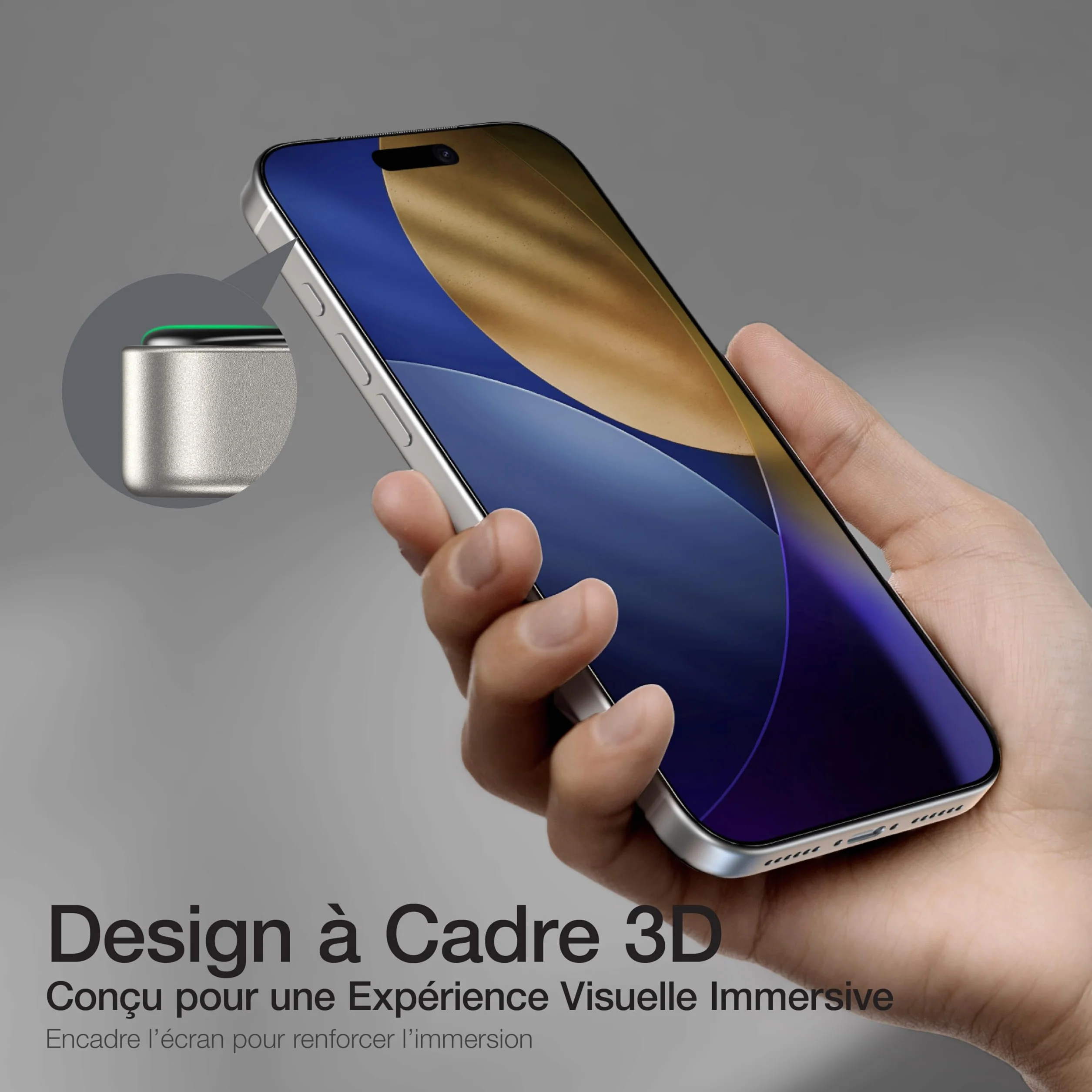 AMAZINGthing pour iPhone 17 Pro Max protecteur d’écran verre trempé 9H Anti Lumière Bleue lot de 2