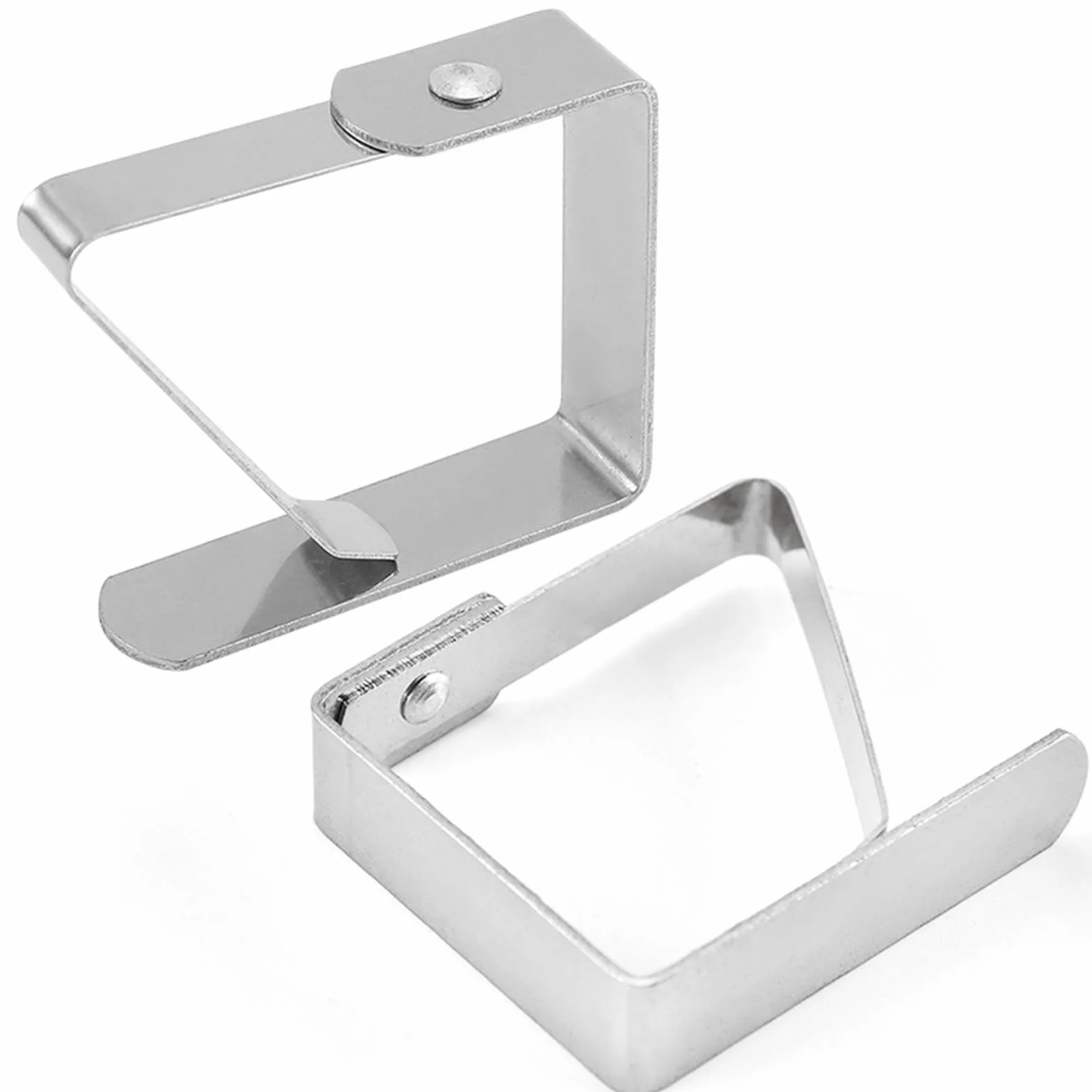 Pince Nappe Inoxydable 4 Pièces 7.5 x 8cm pour Table Exterieur Mariage