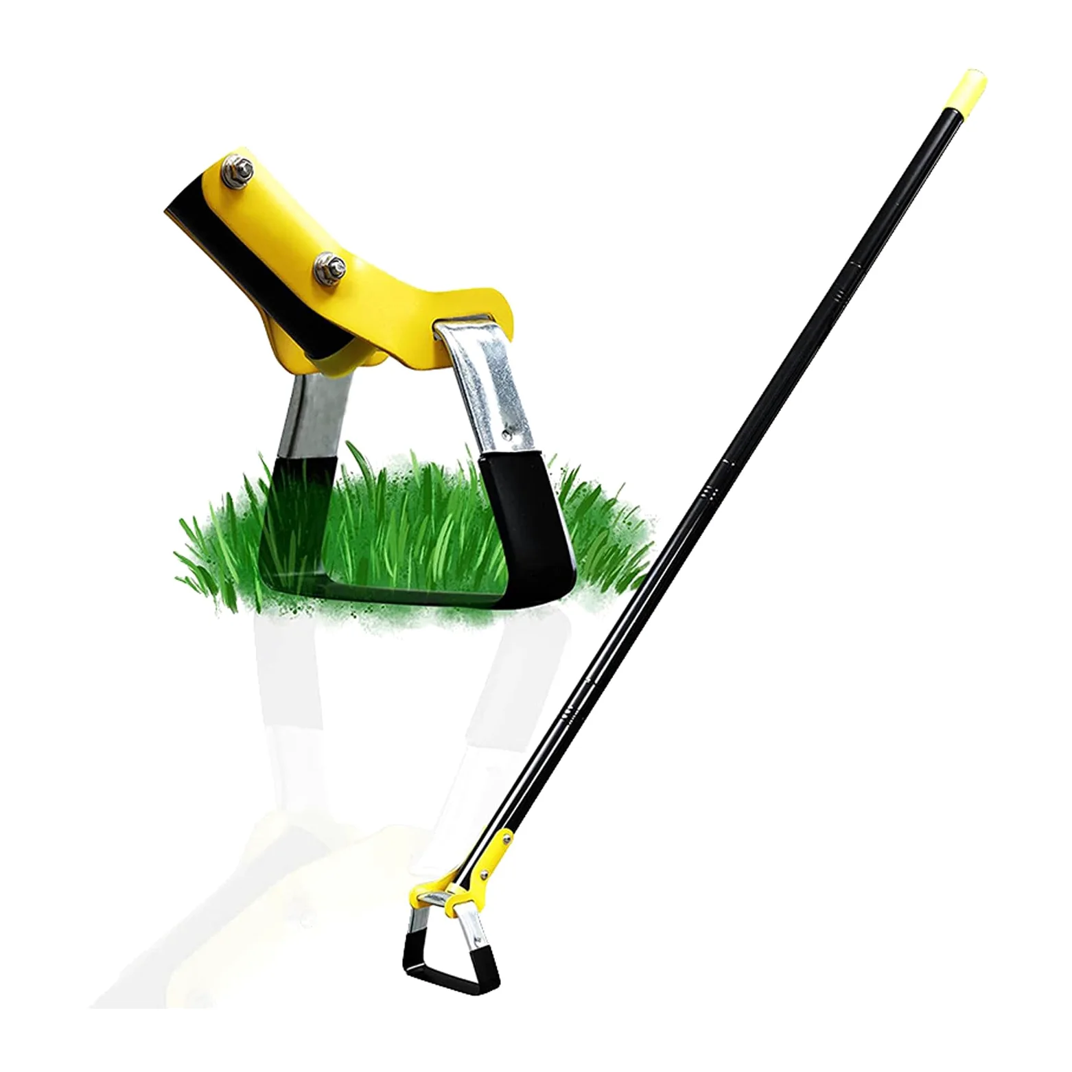 Conception de houe de jardin multifonctionnelle pour des tâches de creusement rapides et un entretien sûr des parterres de fleurs Houe à boucle en acier inoxydable avec poignée ergonomique pour un du