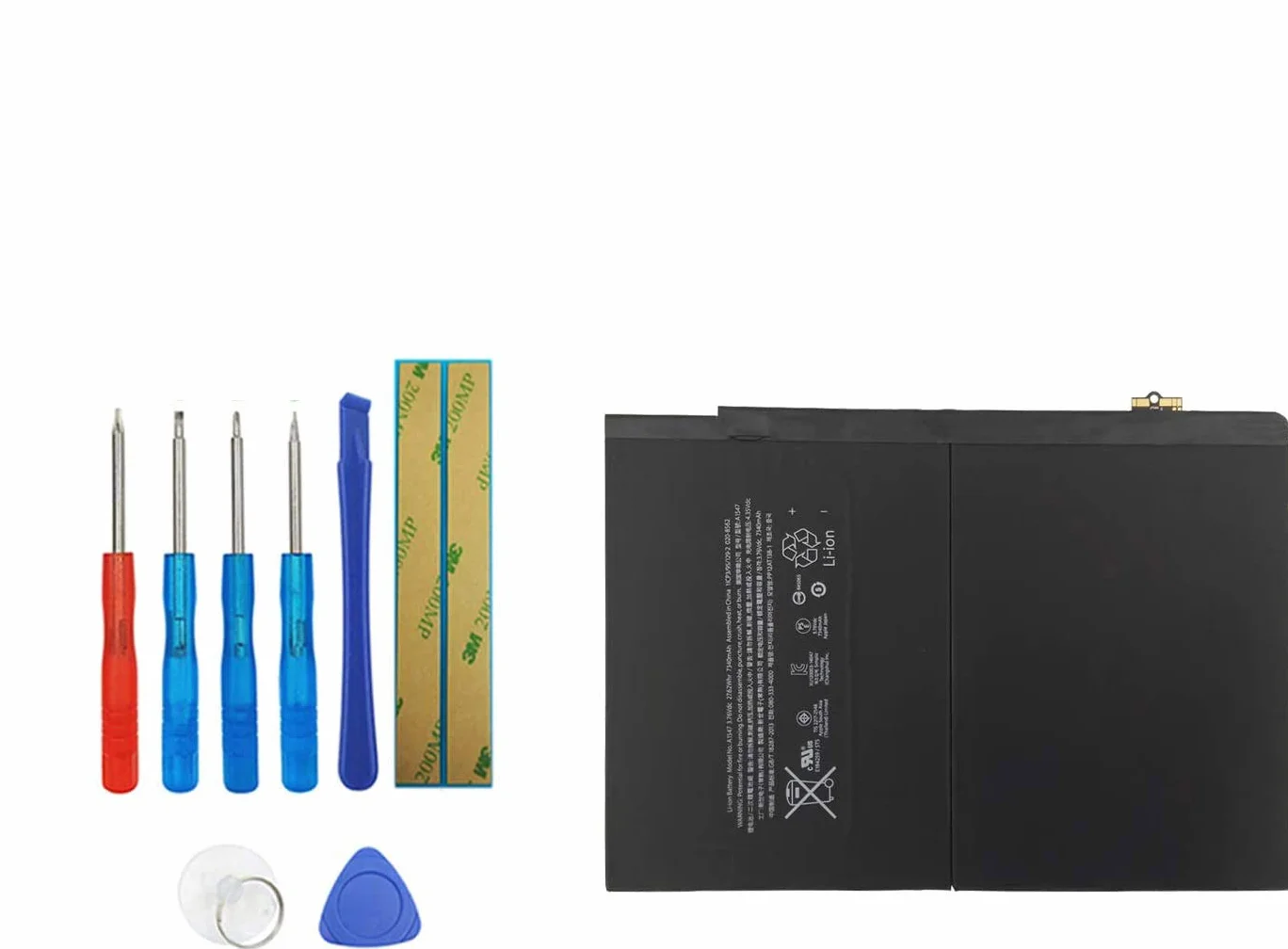 Batterie de rechange compatible Apple iPad Air 2 A1566 A1567 iPad6 7300 mAh