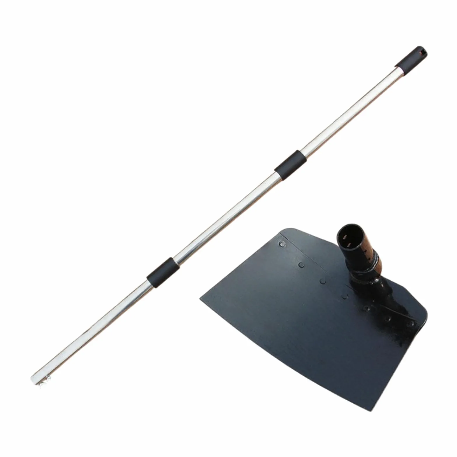Houe de Jardin Houe de Jardin Acier Inoxydable Manche Télescopique Désherbeur Outil de Jardinage Creuser Aérer Ameublir Convient pour Entretien du Jar, 25cmx16cm