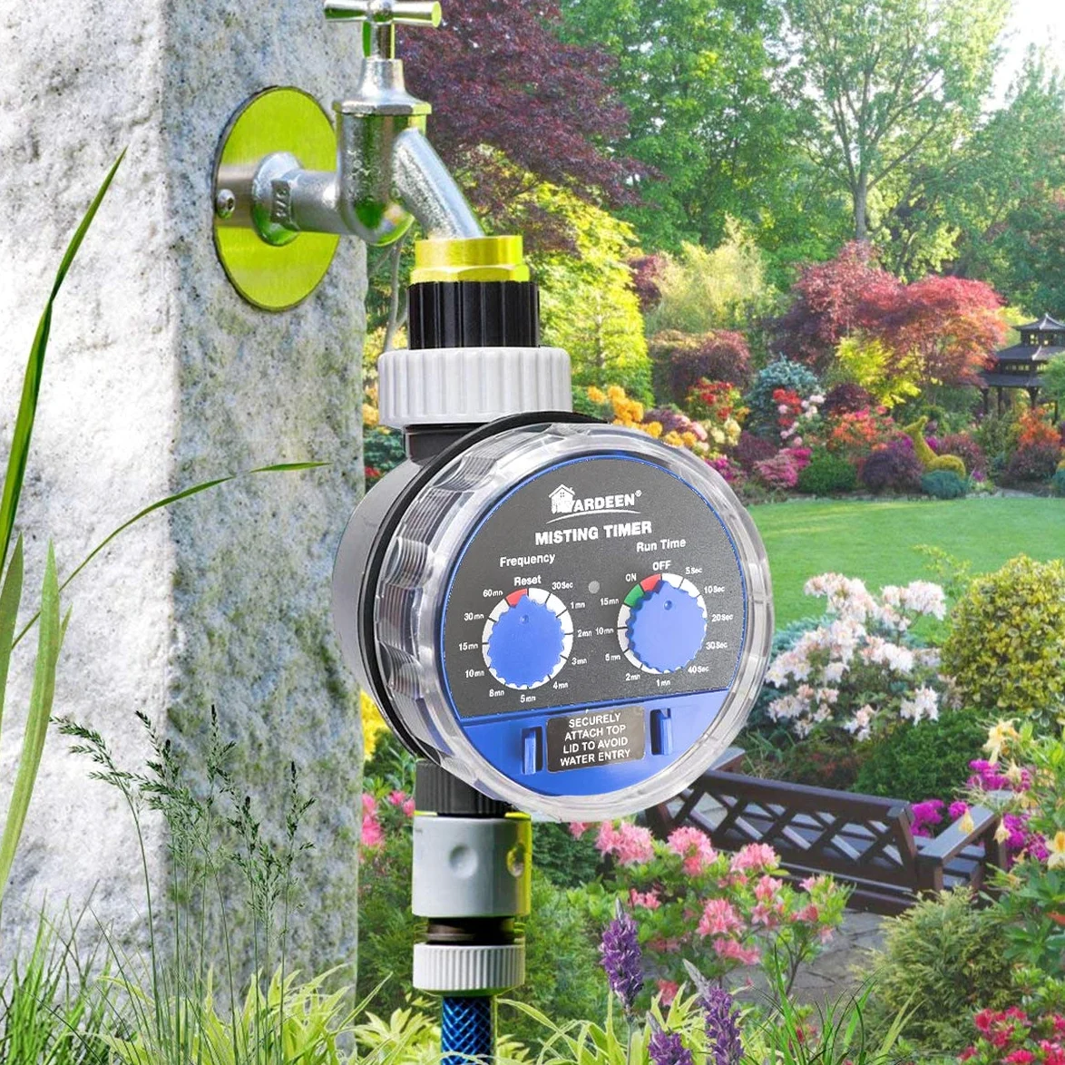 Minuteur d'arrosage pour jardin, serre | Arrosage automatique électronique, robinet à bille, sans pression