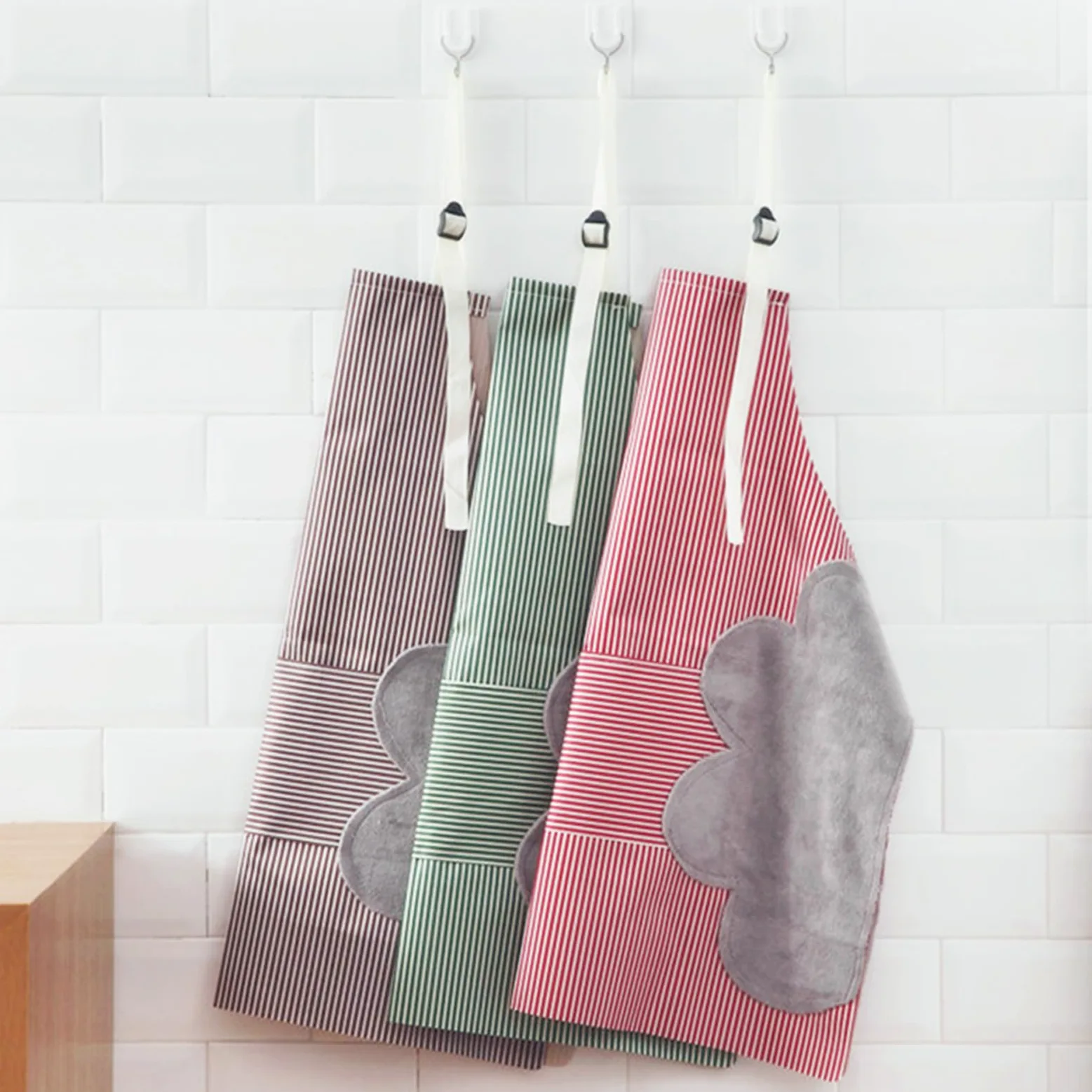 tabliers de jardinage, tablier de travail, Paquet de 3 tabliers avec grande poche for femmes, tabliers de cuisine réglables et imperméables for le jardinage de cuisine