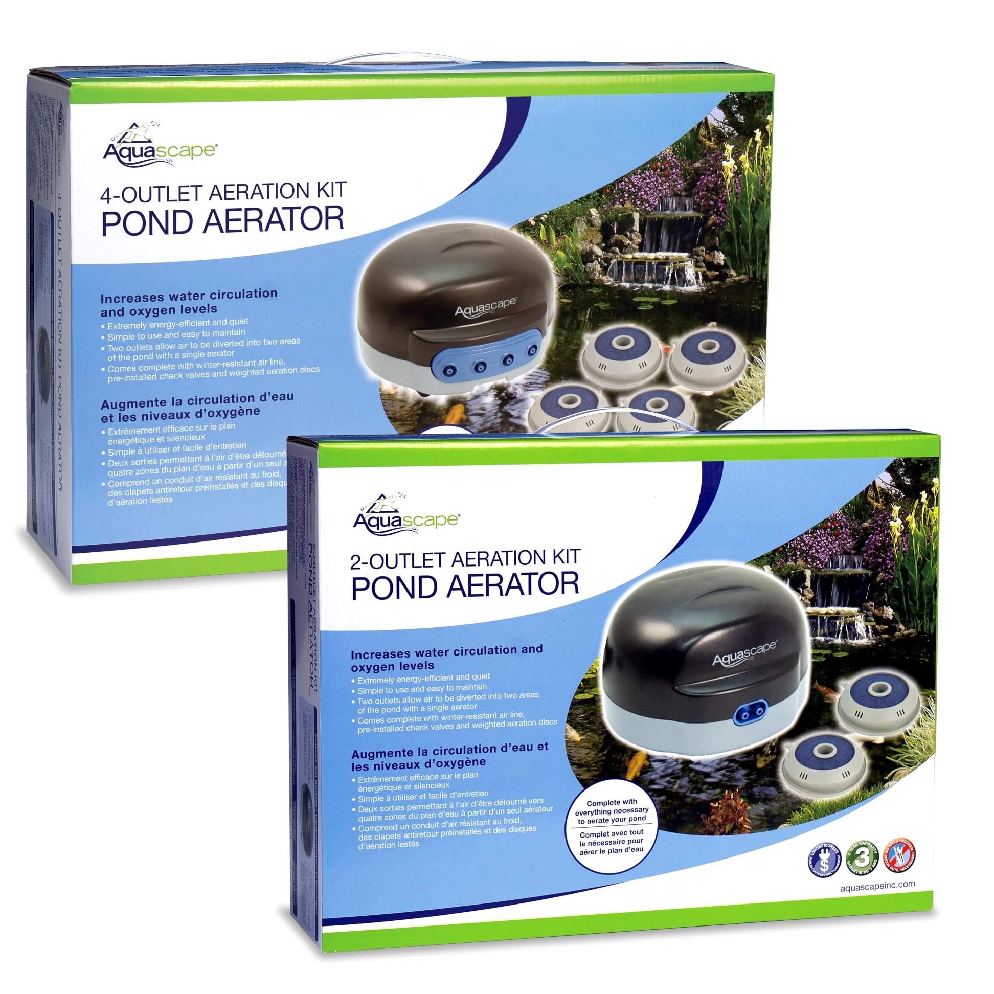 Aquascape 75000 air du Bassin 2 (kit d'aération à Double Sortie)