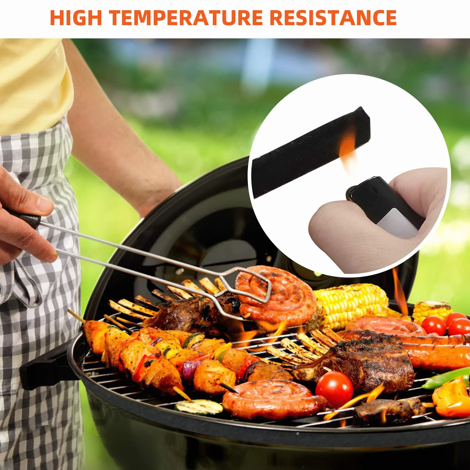 Joint de Fumoir Haute Température Auto-Adhésif en Feutre Ignifuge pour Couvercle de Barbecue 3/4" x 1/8" 10 Pieds