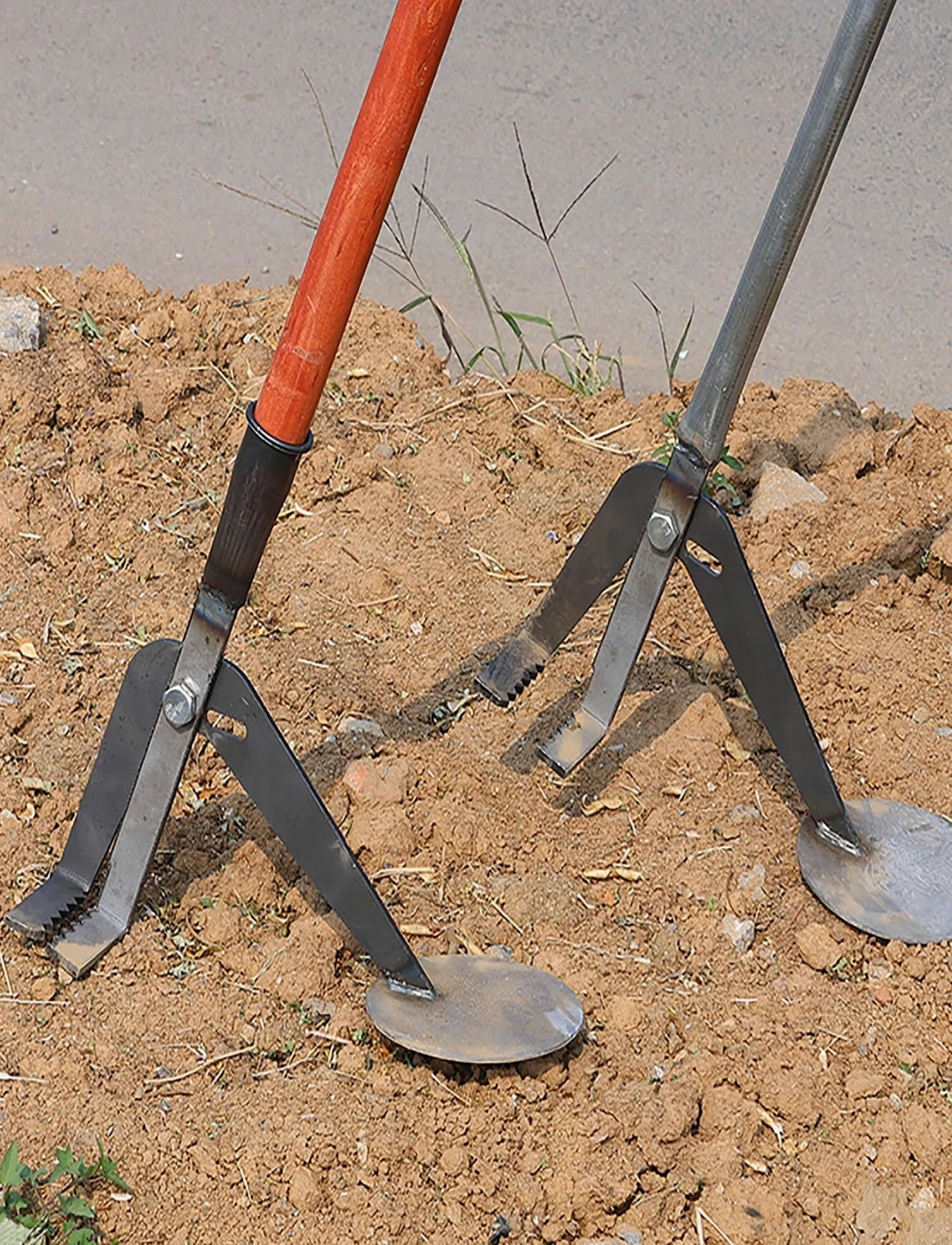 Extracteur de jeunes arbres - Désherbeur portable de jardinage - Pour pelouse extérieure - Tête dentelée
