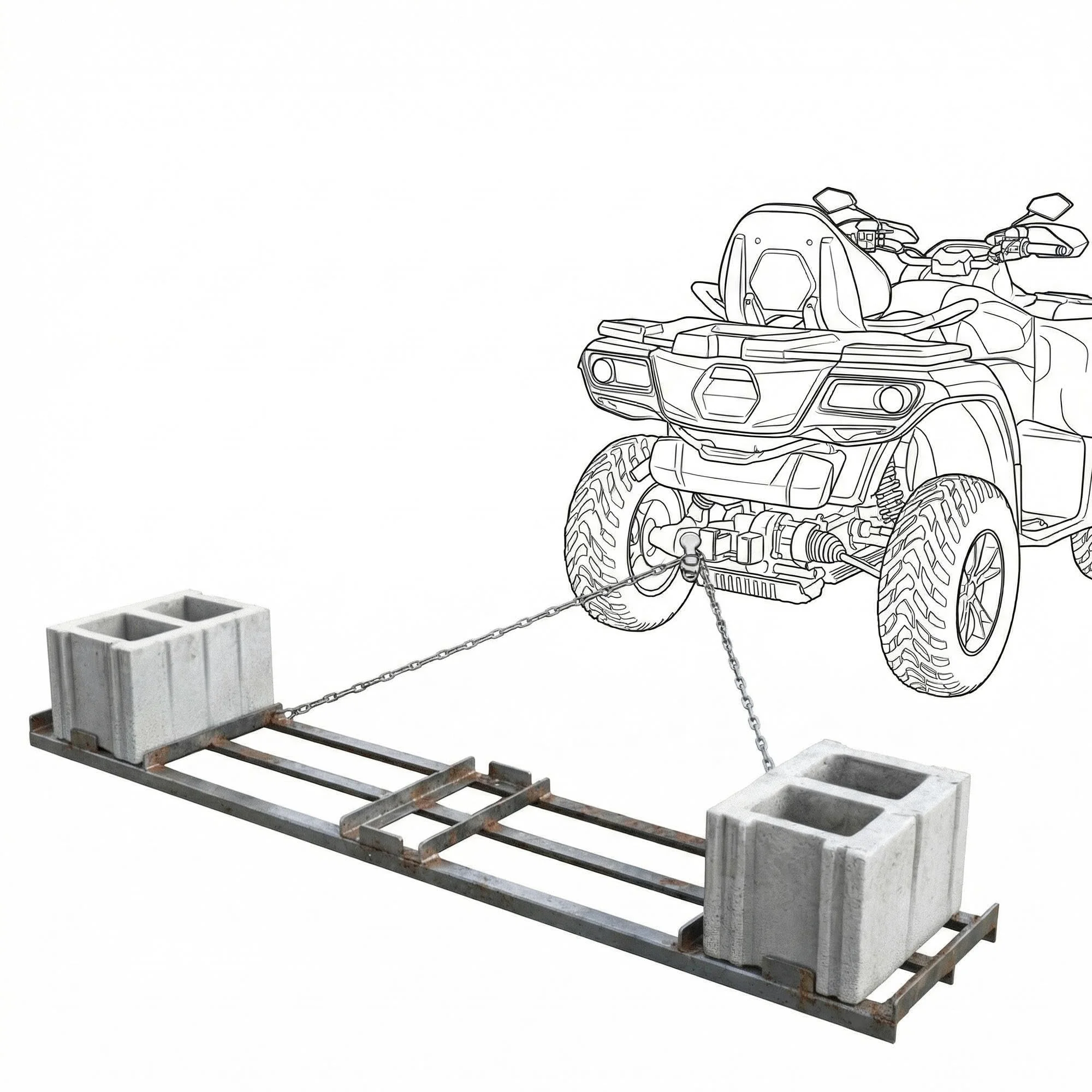 Garvee Herse trainée de 122 x 51 cm (48 x 20 Pouces), Niveleur pour pelouse en Acier Q235 Lourd avec Barres réglables, râteau pour nivellement Gravier et Sol pour VTT, UTV et tracteurs de Jardin Noir