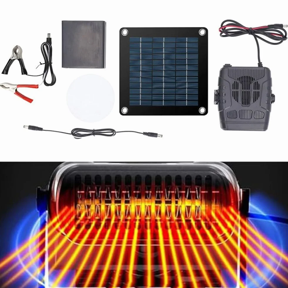 Chauffage solaire pour poules 20W sans batterie portable hiver