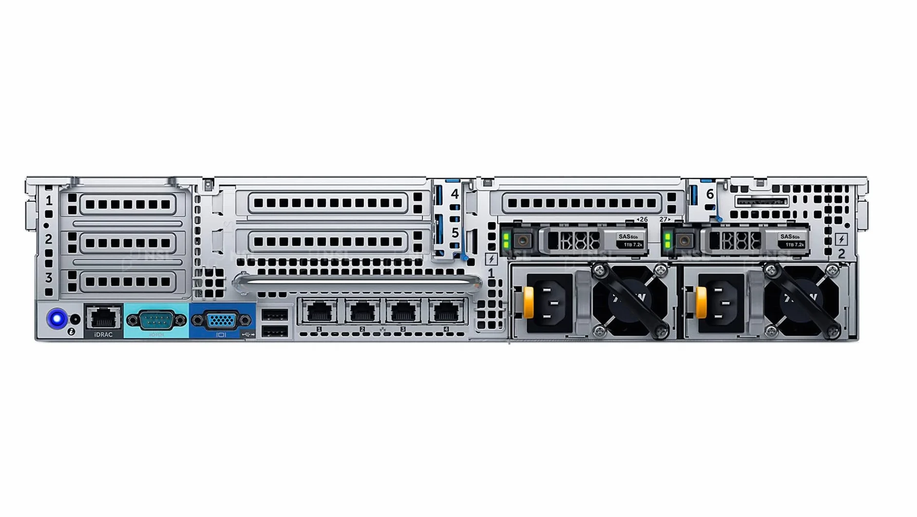 Serveur PowerEdge R730XD 12xLFF 2x12 cœurs E5-2680 V3 128 Go DDR4 ECC REG HDD 2x3 To SAS 3,5" H330 Raid Ctrl RACK 2U iDRAC 8 2xPSU reconditionné certifié