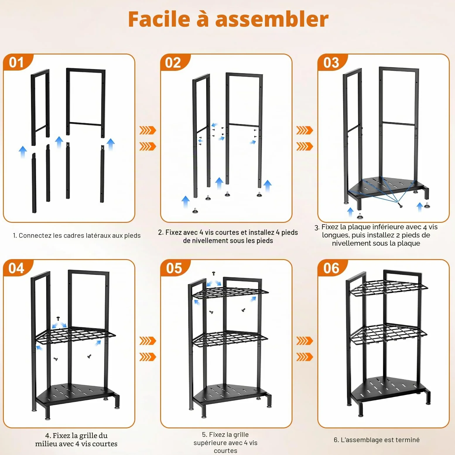 Organiseur D'Outils de Jardin éTagèRe à Outils de Jardin pour Coin Support en MéTal Robuste avec 34 Compartiments De Rangement Et 14 Crochets pour Pelles, RâTeaux, Outils à Long Manche