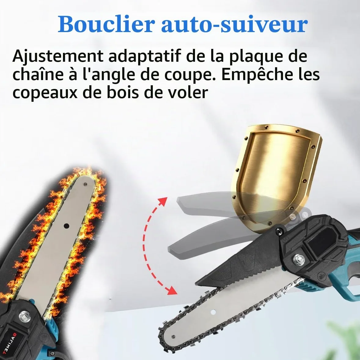 Mini Tronçonneuse a Batterie, 6 Pouces Tronçonneuse Électrique sans Fil | Pour Sécateurs, élagueurs Et Coupeurs De Bois