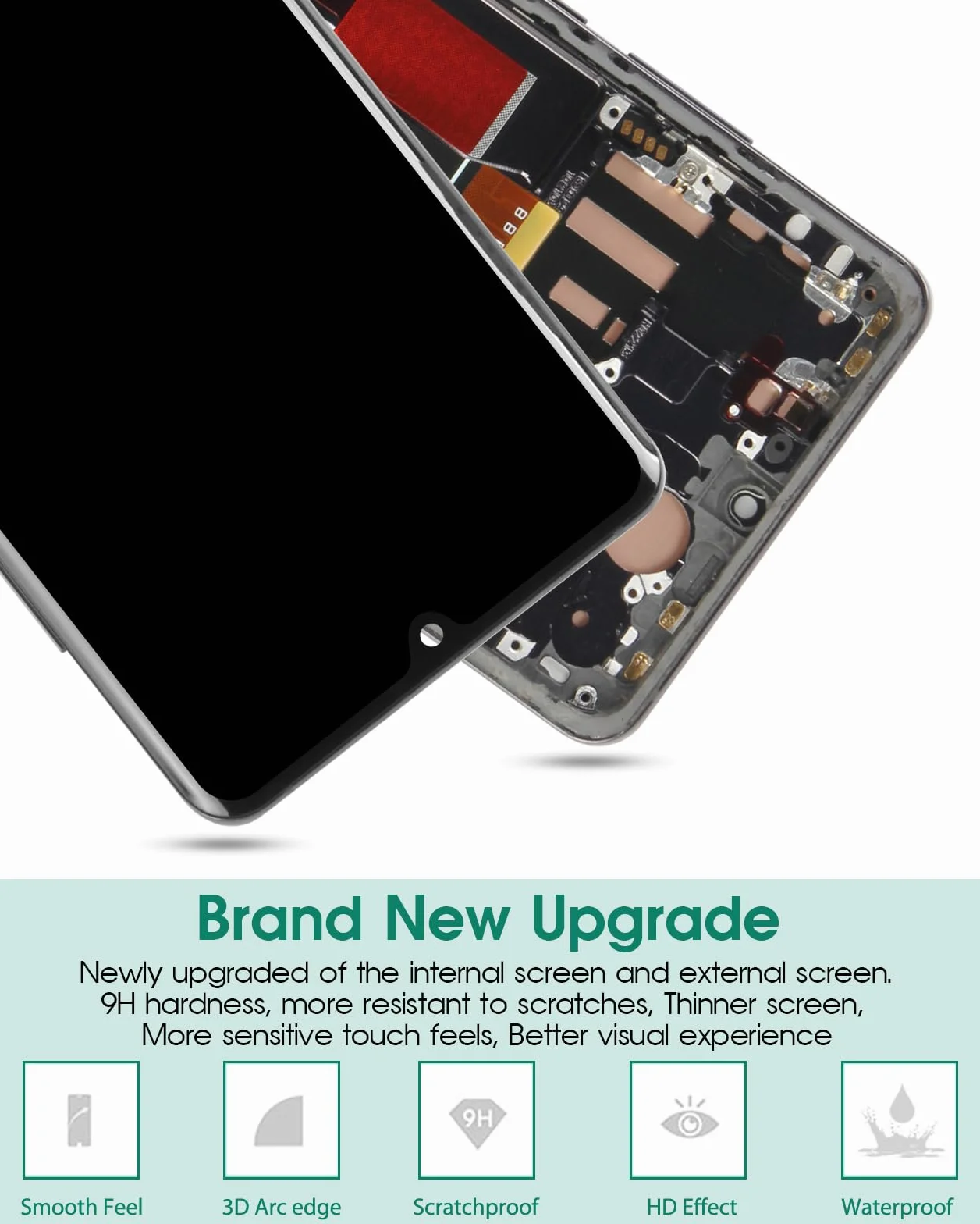 Écran LCD OLED de rechange pour Huawei P30 Pro VOG-L29 VOG-L09 VOG-AL00 VOG-TL00 avec cadre