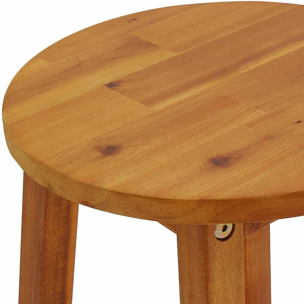 vidaXL Ensemble de Bar de Balcon 3 pcs Mobilier de Patio Bois d'Acacia Massif