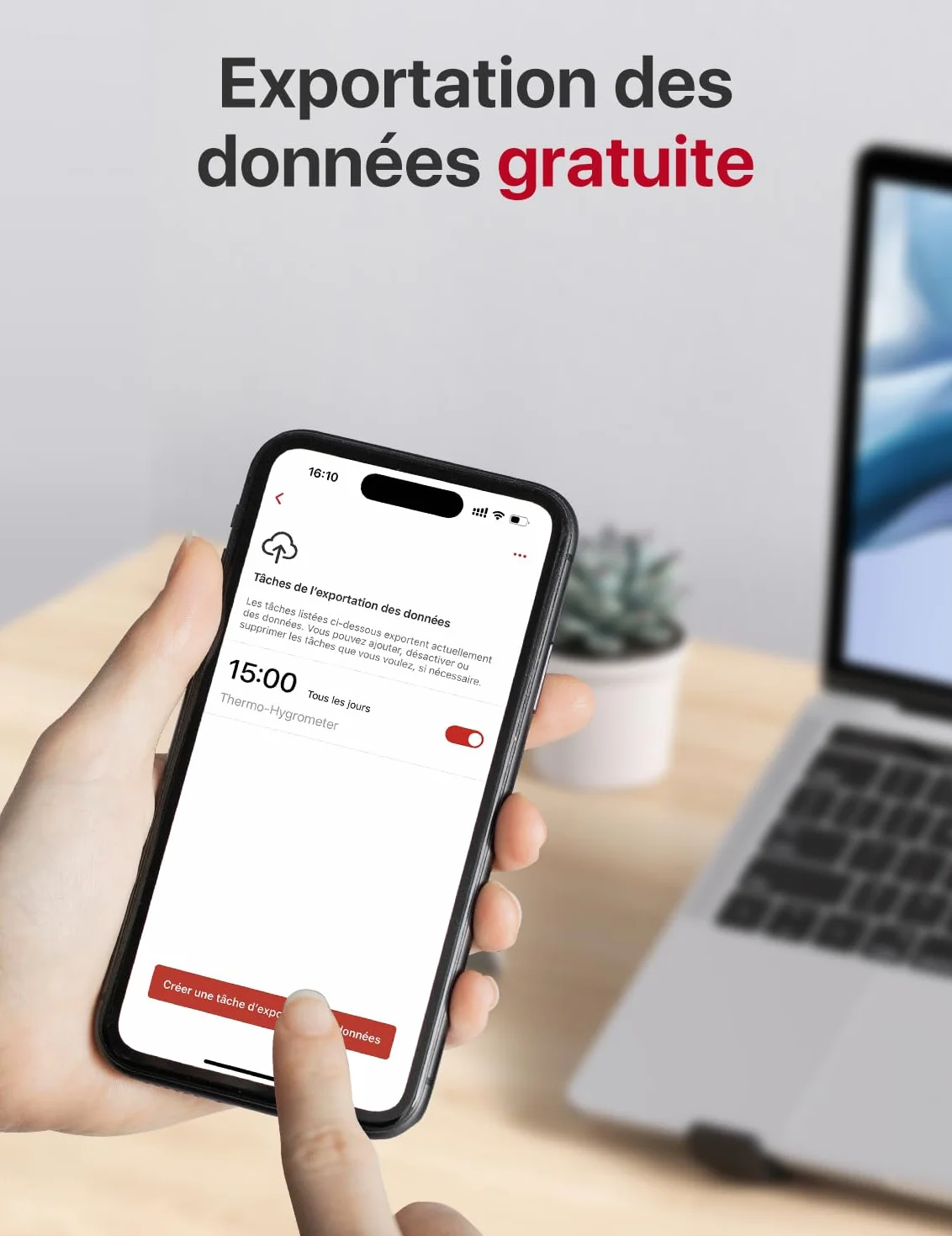 X-Sense Kit Thermomètre Hygromètre Connecté, STH55 | Suivi Précis, Alertes, Export des Données, Portée jusqu’à 500 m et Compatibilité Alexa