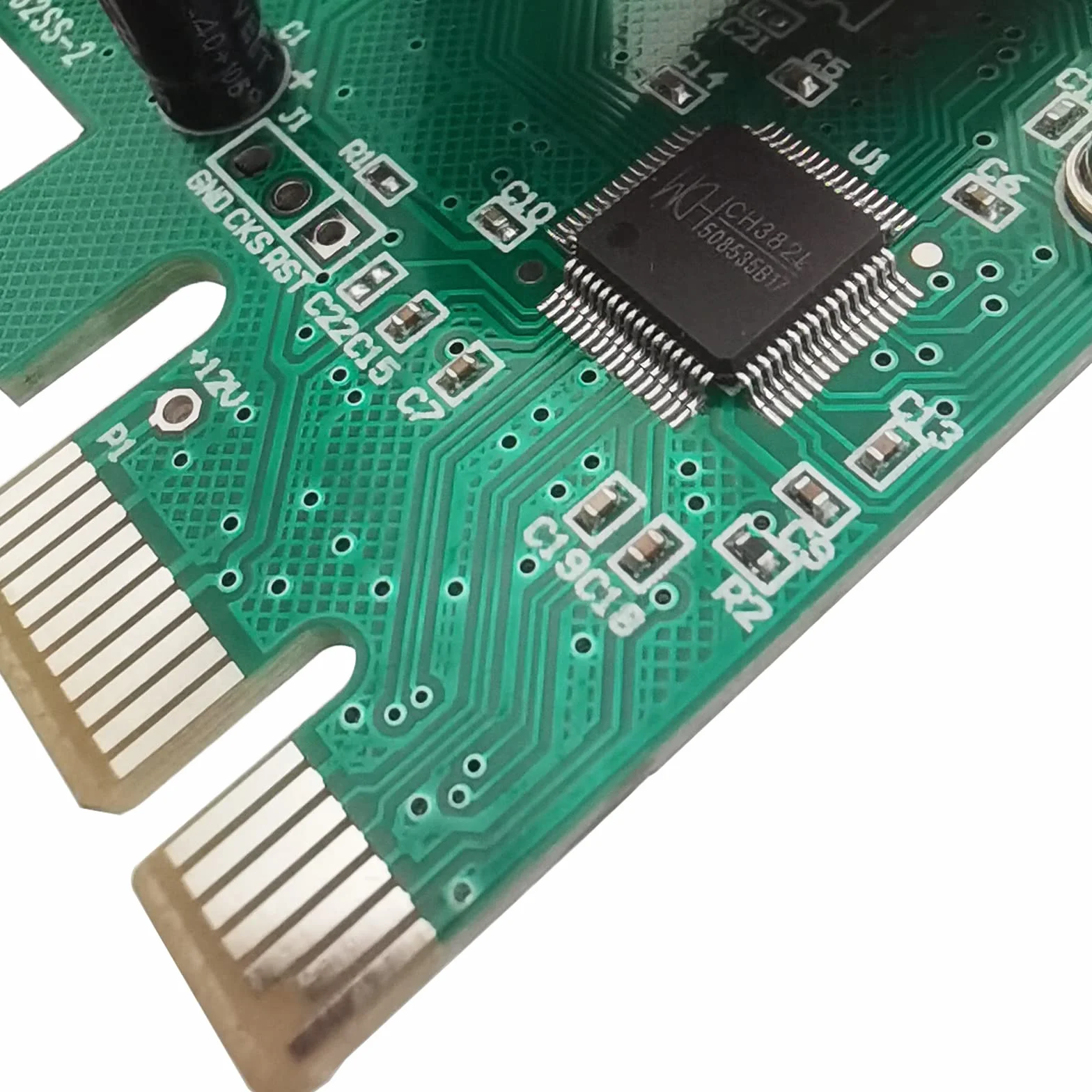 Carte d'extension PCI-Express PCIe 2 Ports série DB9 RS232 Adaptateur