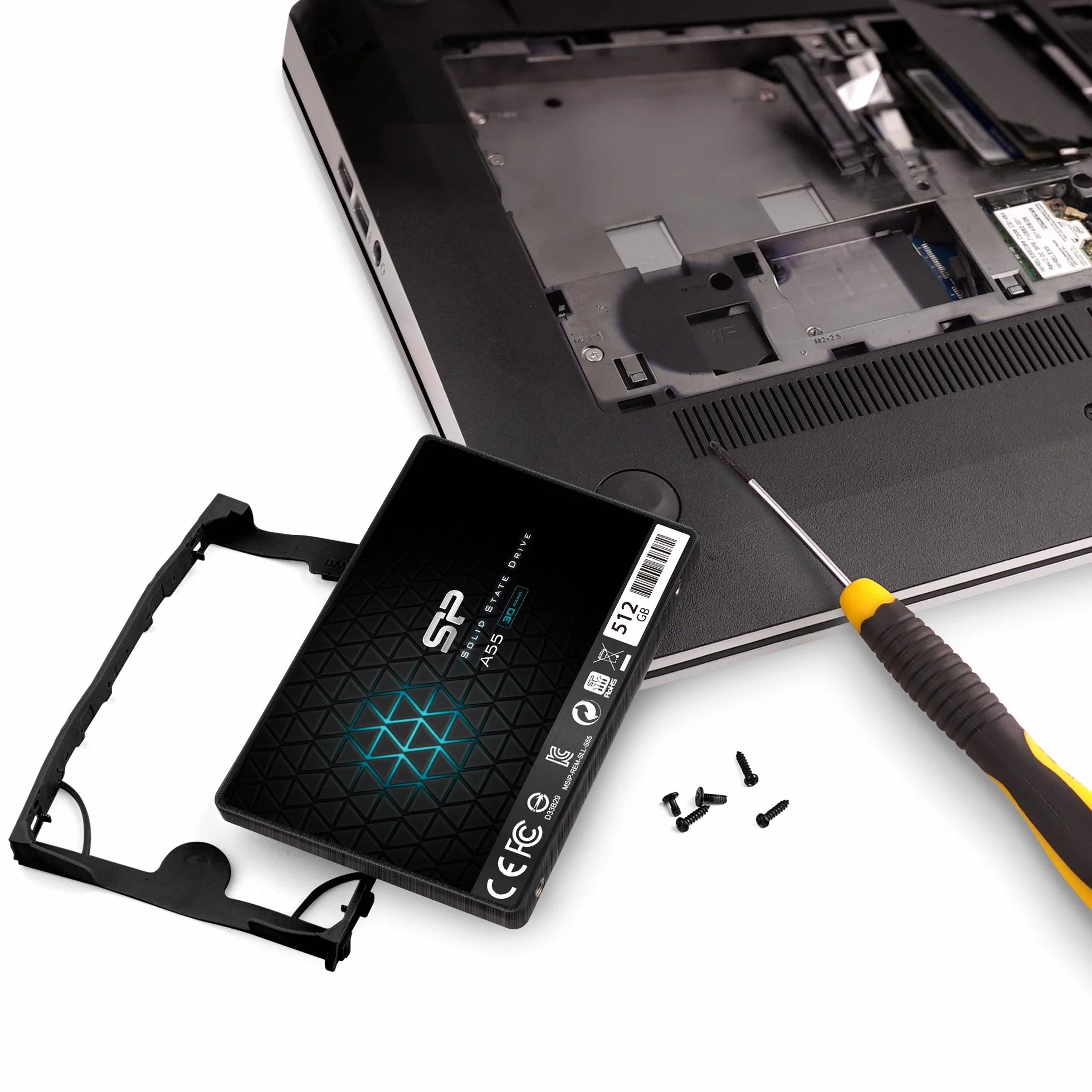 Silicon Power SSD 512GB 3D NAND A55 2.5" SATA III Internal Solid State Drive