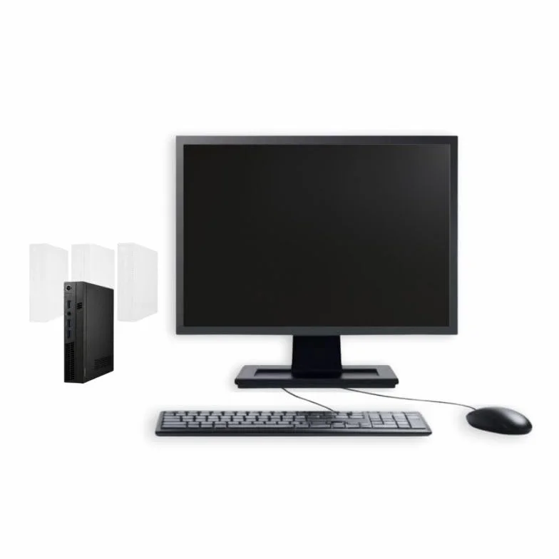 PC Ultra Mini Intel Core i5 Windows 11 Pro SSD 500Go RAM 16Go Wi-Fi Écran 22'' Ordinateur Bureau Compact Reconditionné