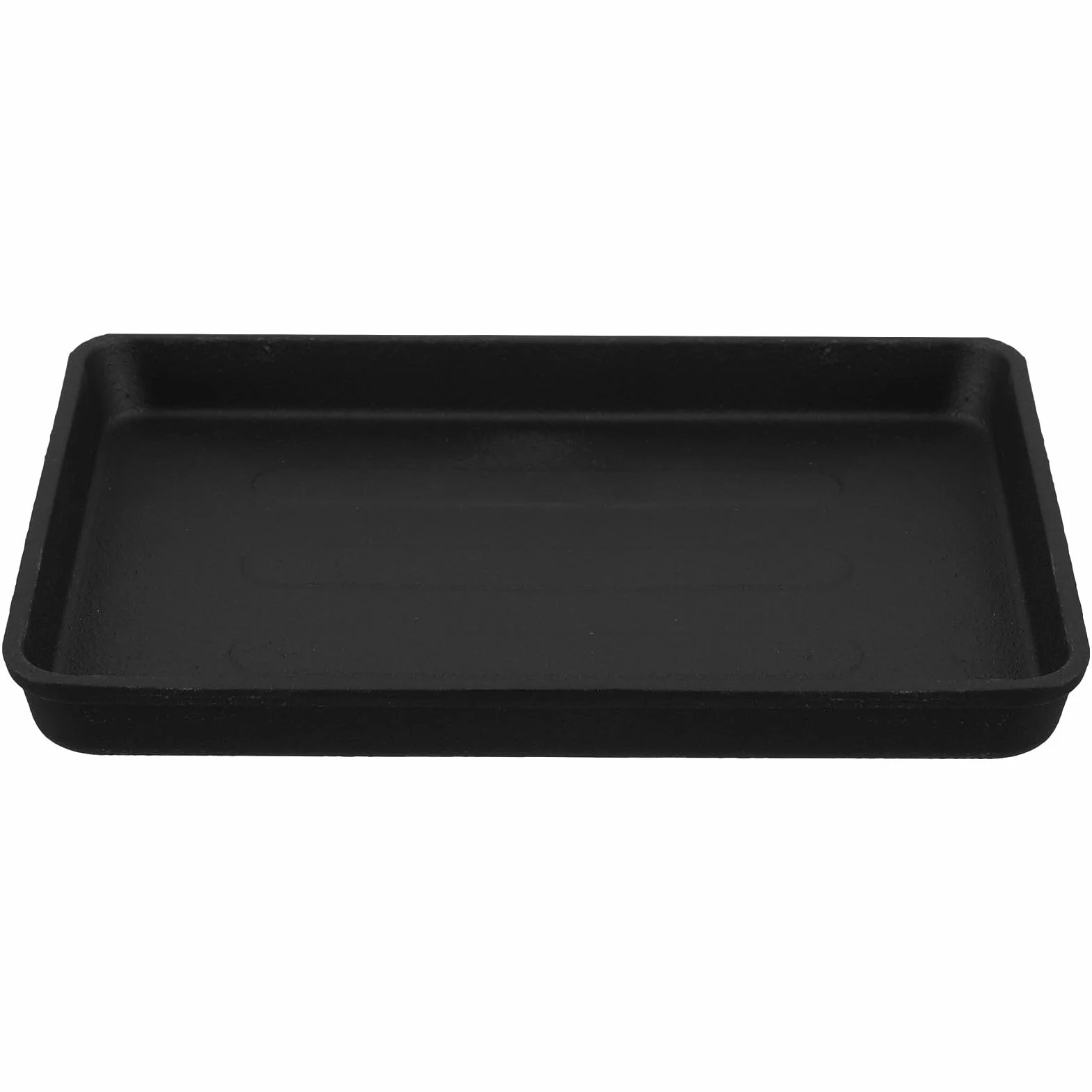 Plaque de Cuisson en Fonte 40x30cm pour Barbecue, Poêle à Griller Anti-adhésive Four et Grillades