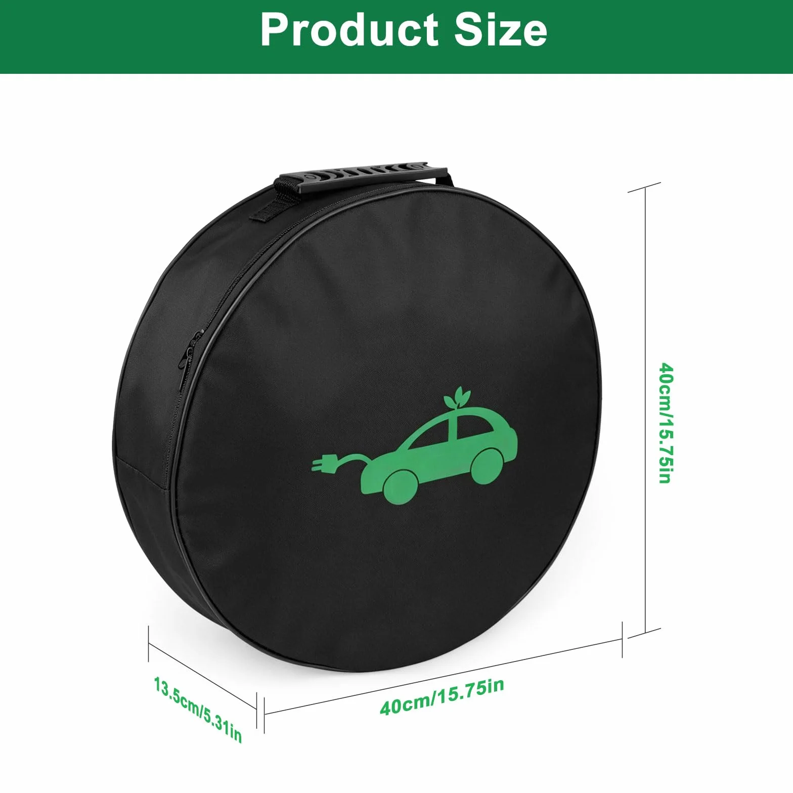 Linkstyle Sac à Câbles pour Voiture Électrique 40×13,5 cm Imperméable pour Câbles de Charge EV