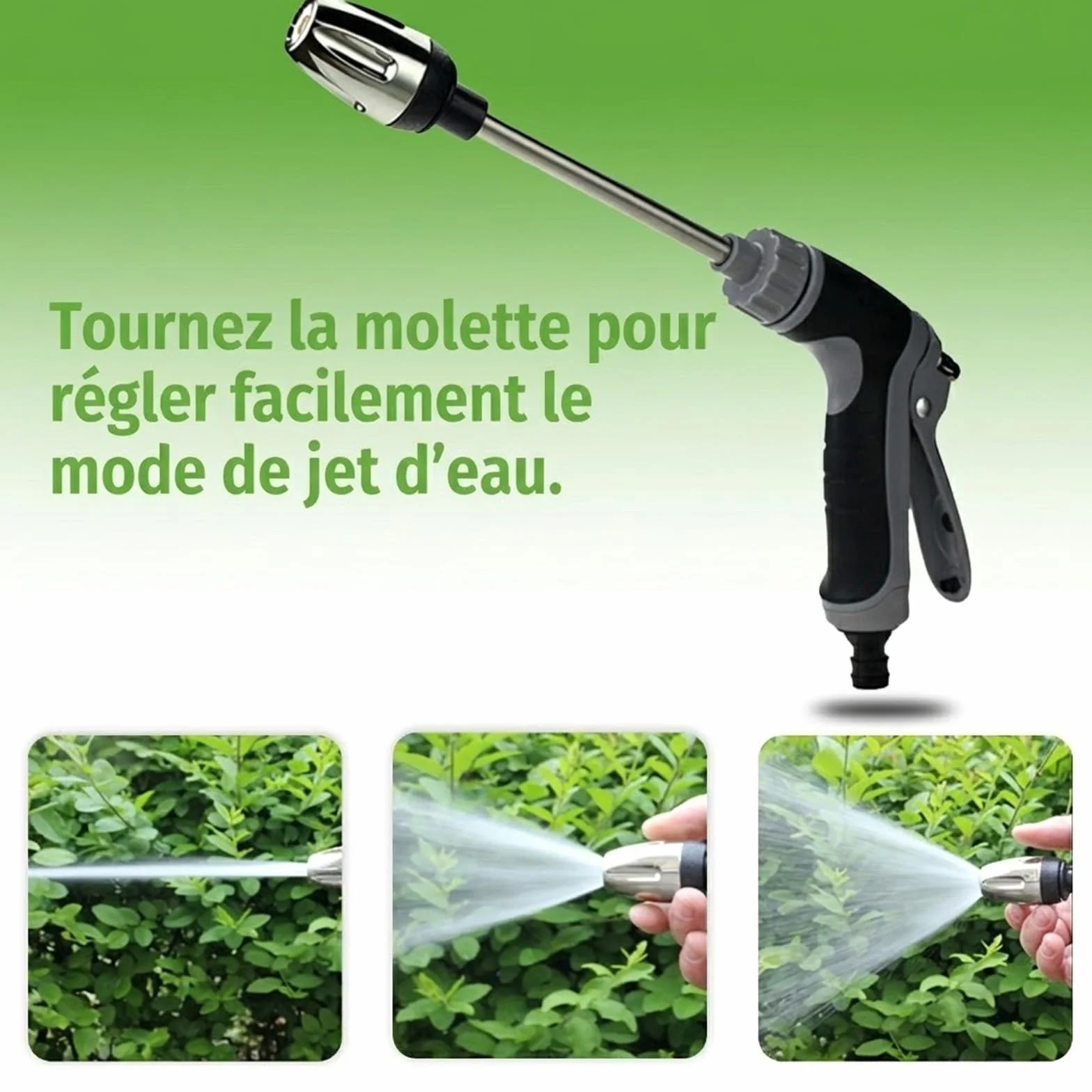 Jetterix Pistolet Nettoyeur Haute Pression avec Buse Universelle