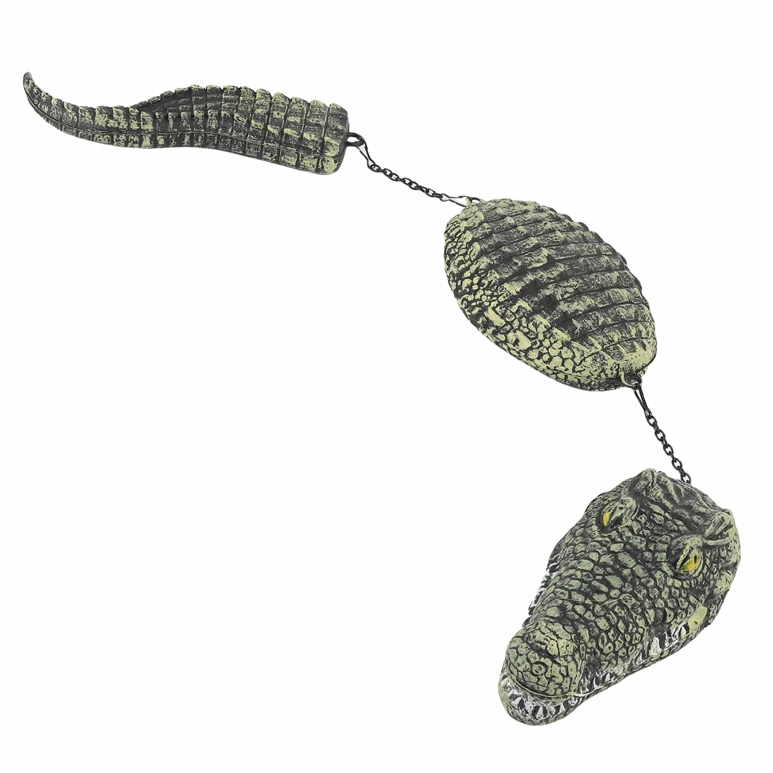 Leurre D'alligator Flottant Réaliste en Plastique 32,9 Pouces pour Décoration D'étang de Jardin