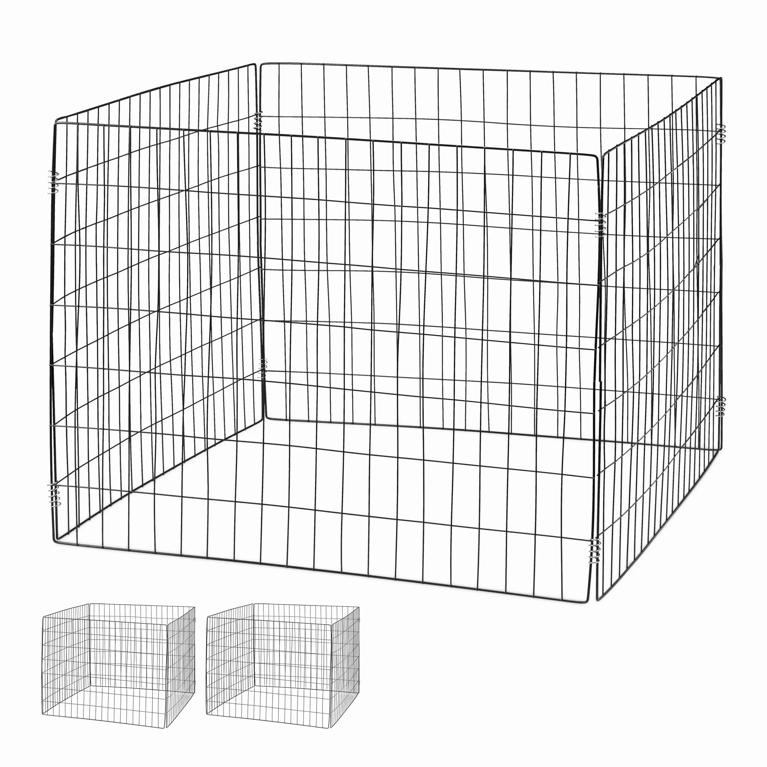 Relaxdays Composteur de Jardin en métal, lot 3, 560 litres, Acier, H x L x P : 70 x 90 x 90 cm, Noir