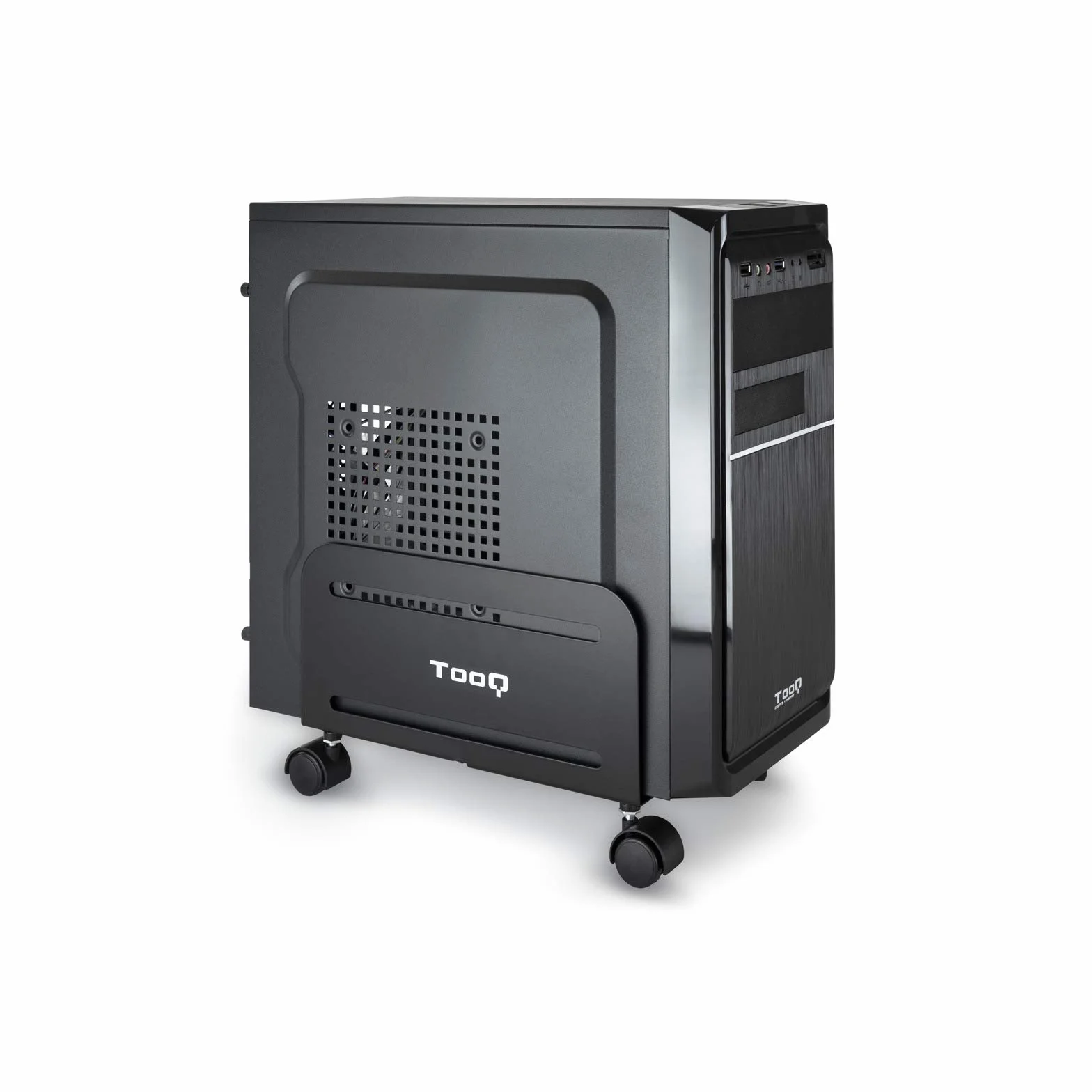 TooQ Support au sol pour CPU métallique roues 10 kg 119-209 mm noir