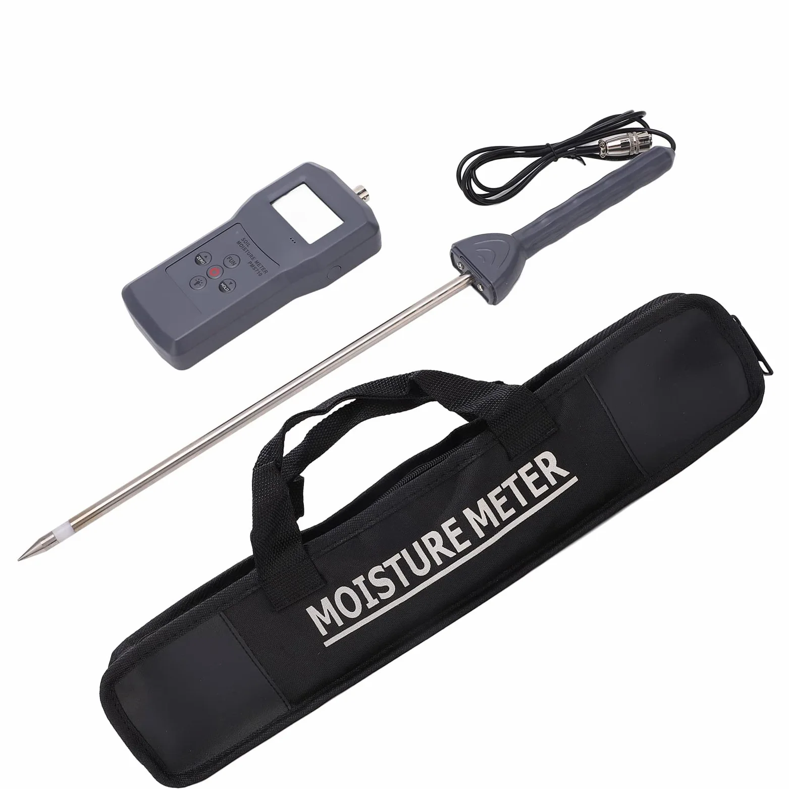 Humidimètre de Sol PMS710, Testeur Numérique Portable pour Jardin, Compact, Facile à Lire, Sonde ABS de 18.9 Pouces