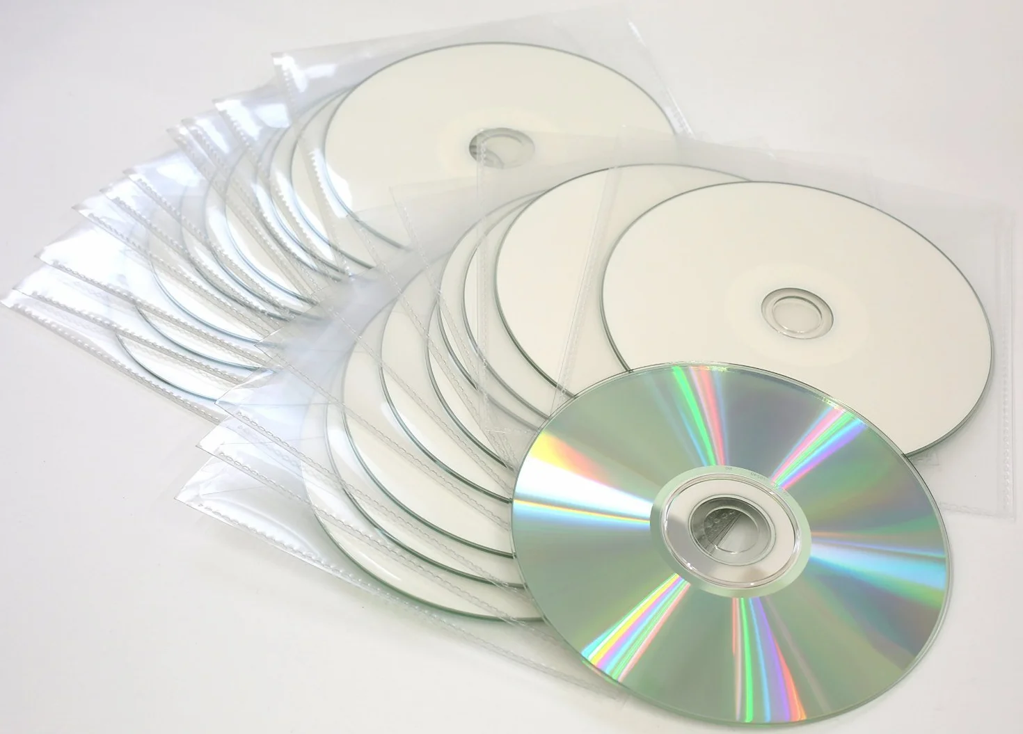 Traxdata CD-R 52x 10 CD vierges à pochettes imprimables argenté/blanc