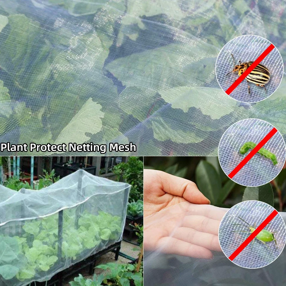 APOE Filet Anti Insecte Jardin, Filet Potager Contre Oiseau Filet Grow Tunnel Protection Plantes Maille Fine pour Fleurs, Fruits, légumes, Cultures