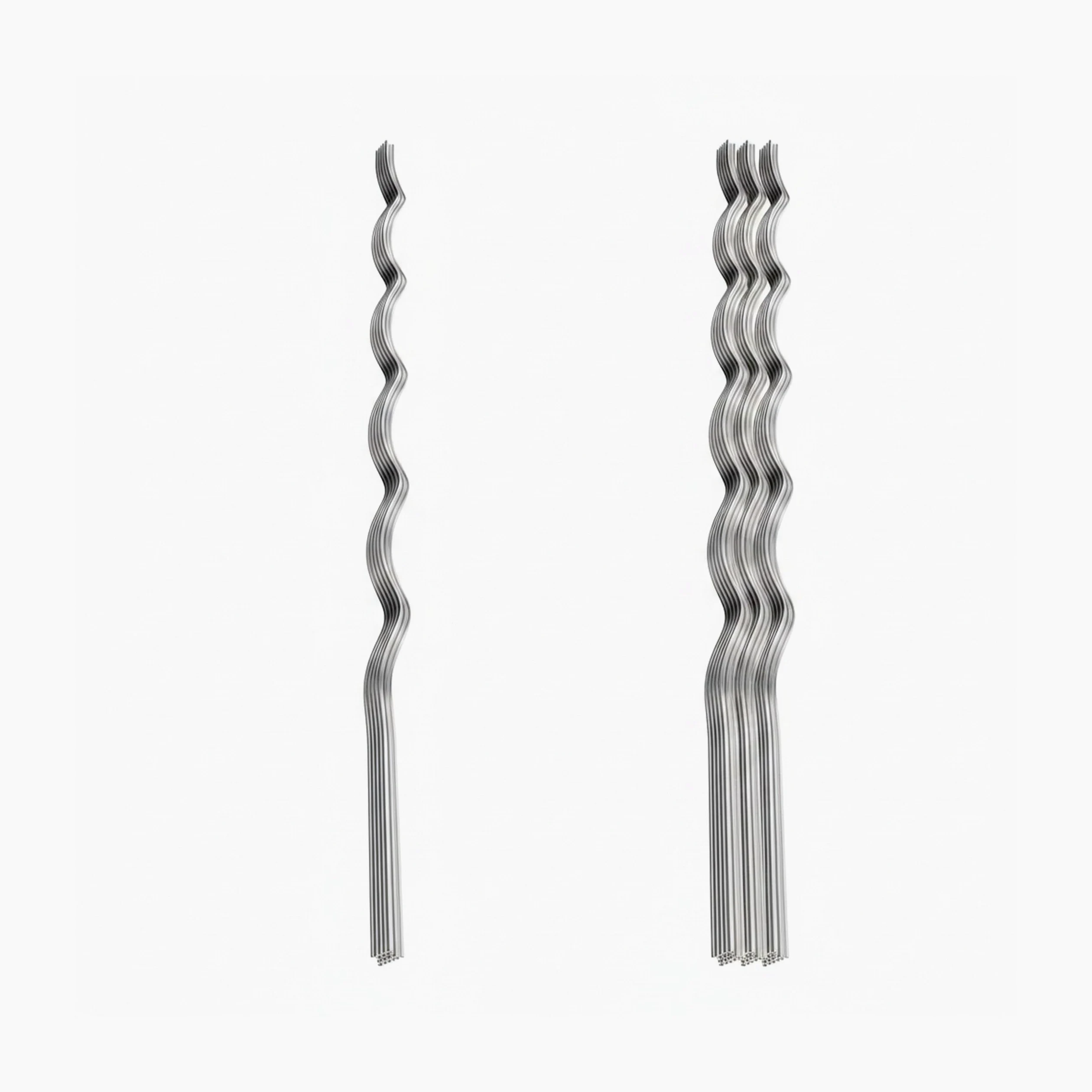 Relaxdays Tuteurs Spirales pour tomates, Lot de 10, 150 cm, Ø5 mm, Acier galvanisé Argent