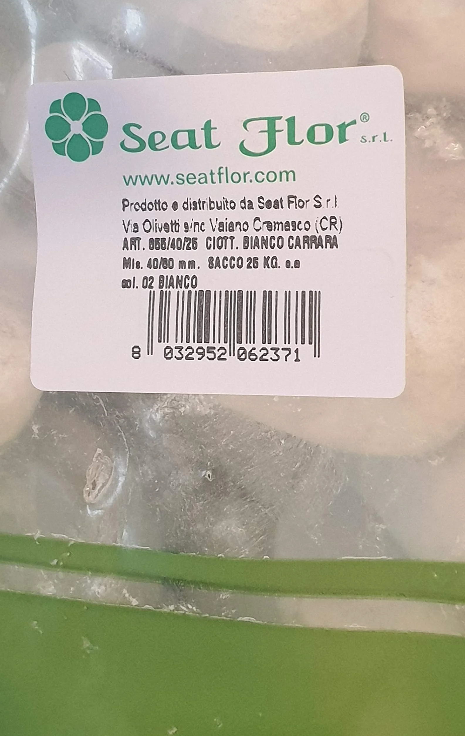 Seat Flor srl® Lot 25 kg Pierre Blanche Jardin Diamètre 40-60 cm