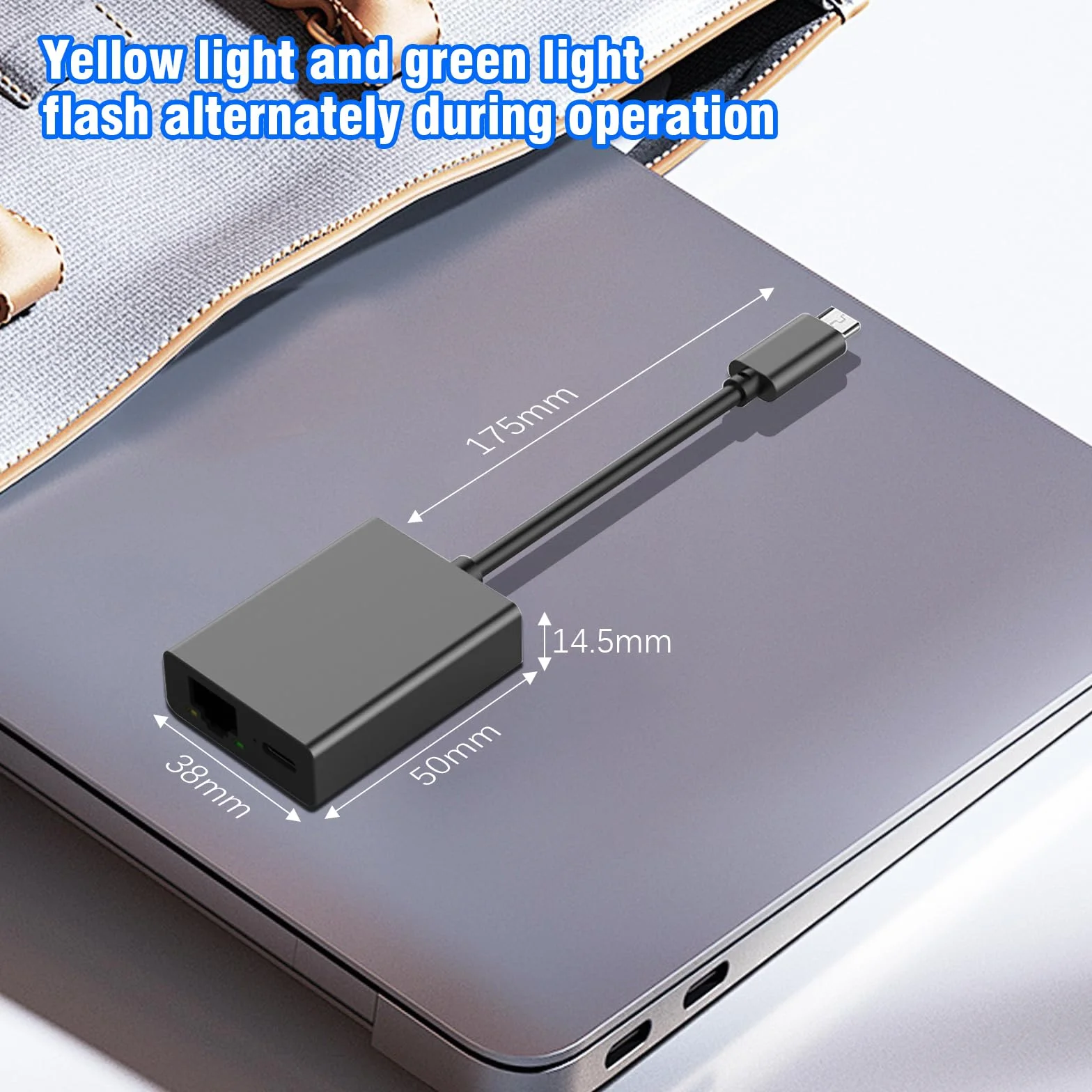 Adaptateur LAN micro USB vers RJ45 Ethernet pour Fire TV Stick 4K 4K Max