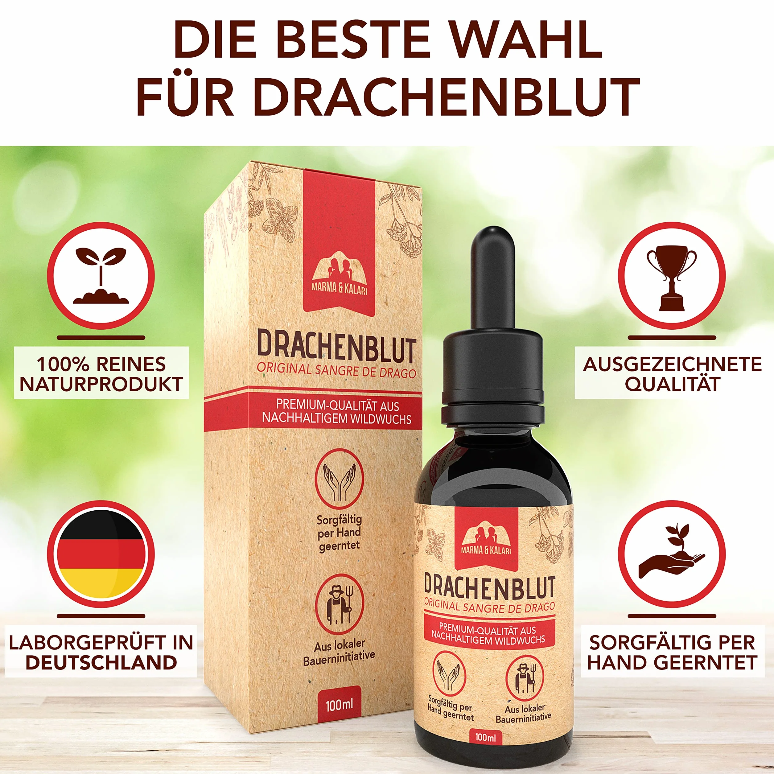 Sangre de dragon 100% naturel 100 ml récolte durable Amazonie
