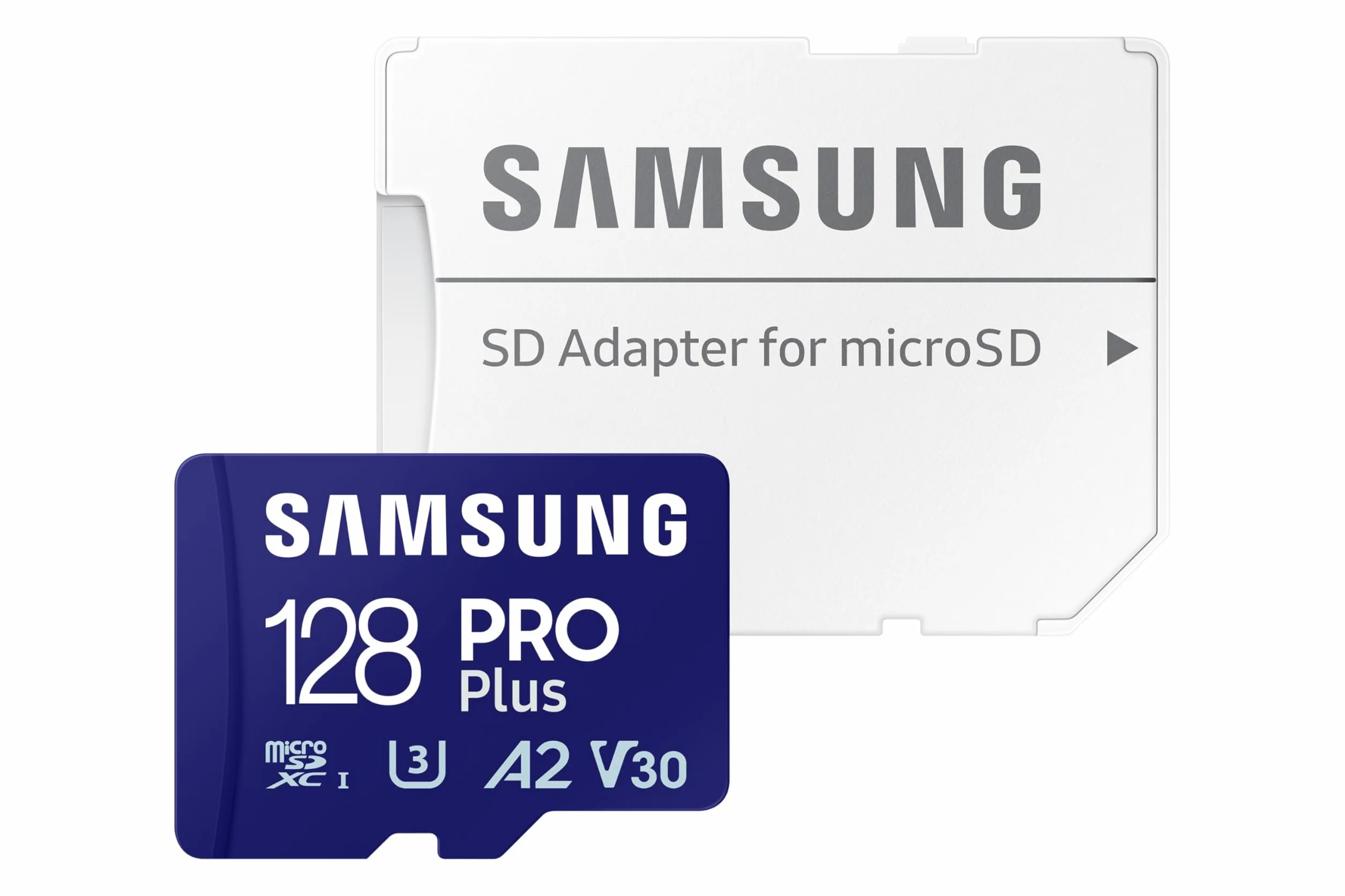 Samsung Carte Mémoire microSDXC Pro Plus 128 Go UHS-I Lecture 180 Mo/s avec Adaptateur SD