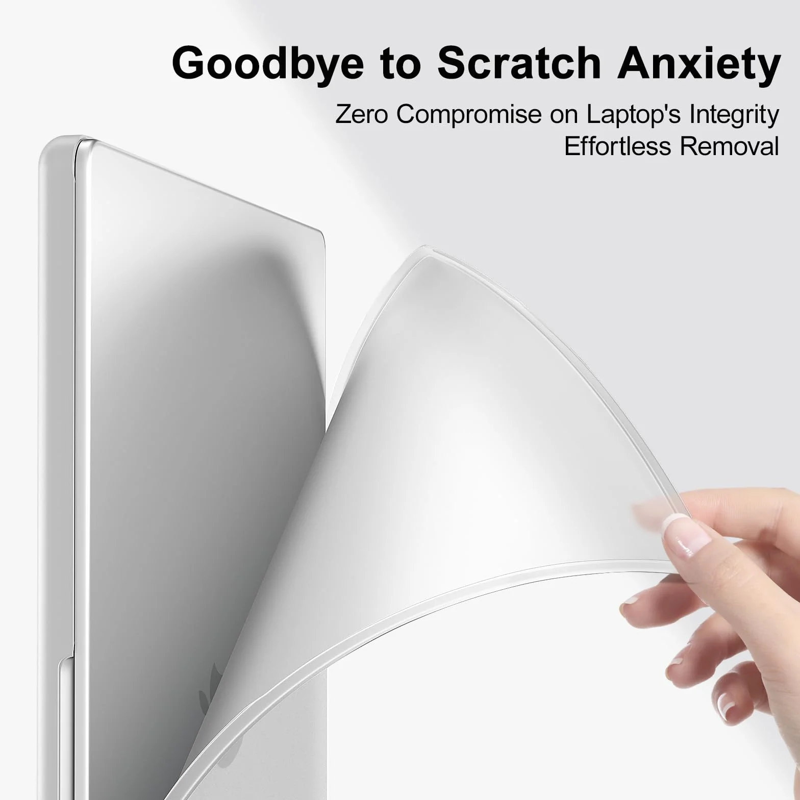 Coque MacBook Air 13,6" M5 M4 M3 M2 2026-2022 A3449 A3240 A3113 A2681 Blanc Mat Plastique + Film Clavier