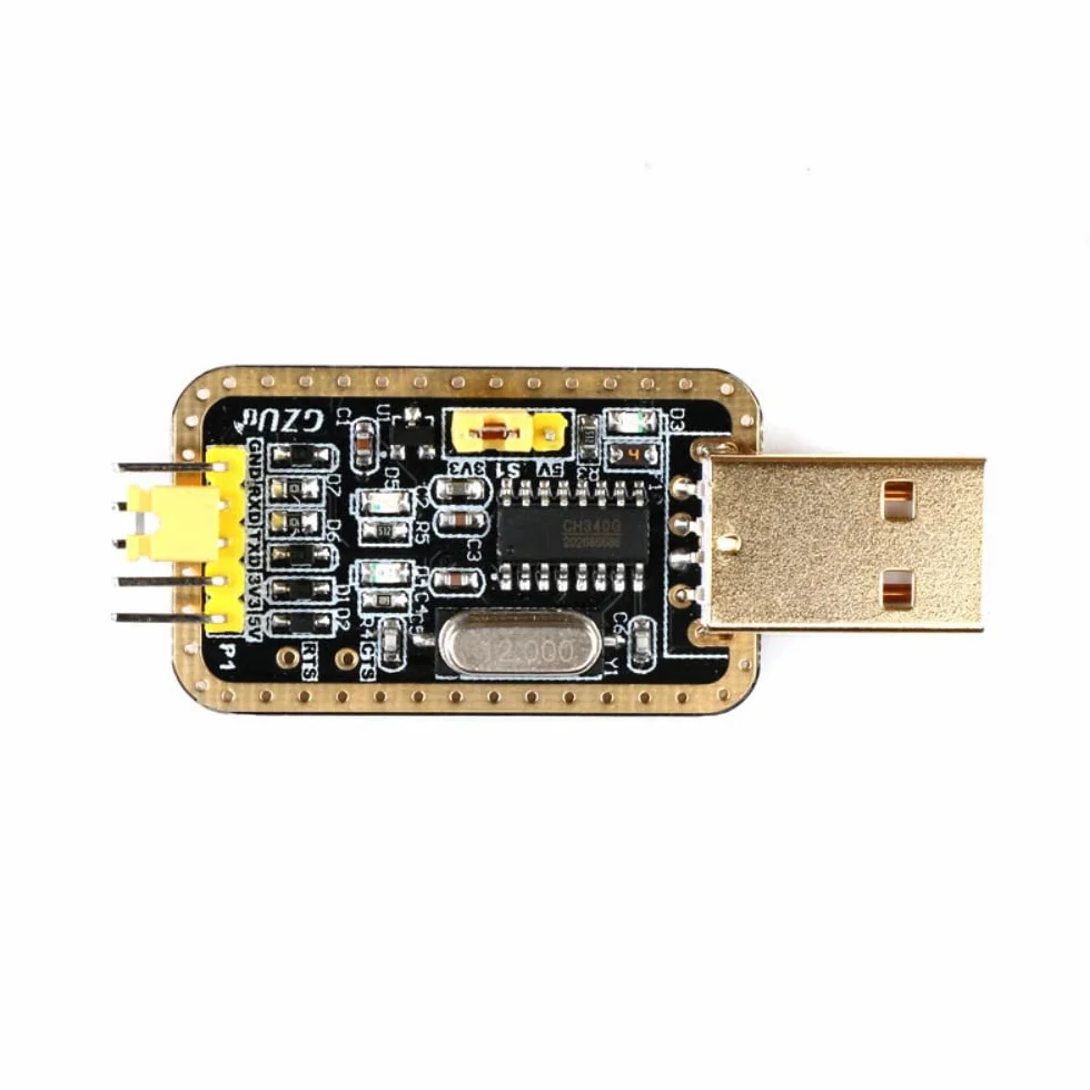 Convertisseur USB vers TTL CH340G UART 3,3 V/5 V Module Doré