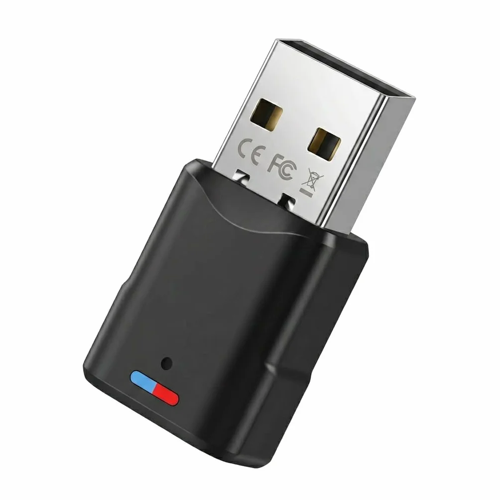 Adaptateur Bluetooth 5.3 USB pour PS5 PS4 Switch PC, Dongle Audio Faible Latence, Clé Bluetooth Plug & Play (Noir)
