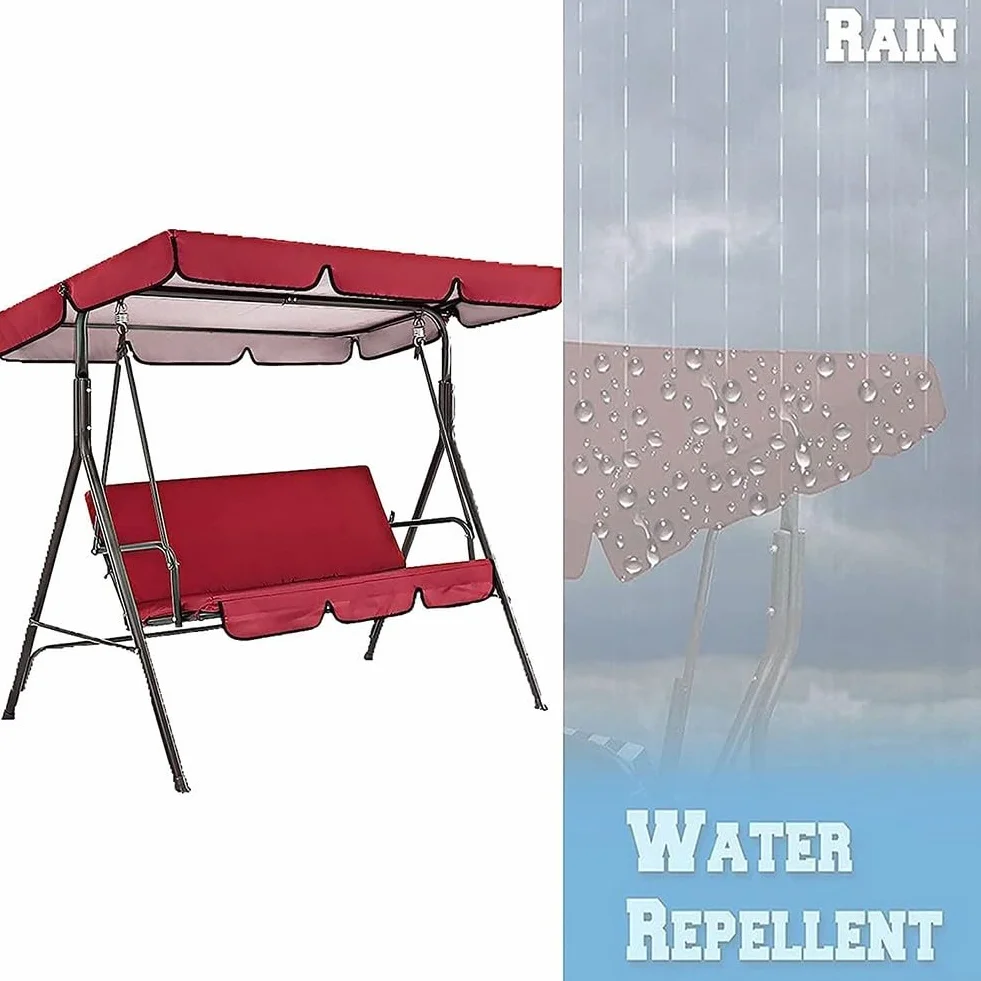Balancelle de Jardin à Bascule en métal Robuste avec Toit supérieur en métal