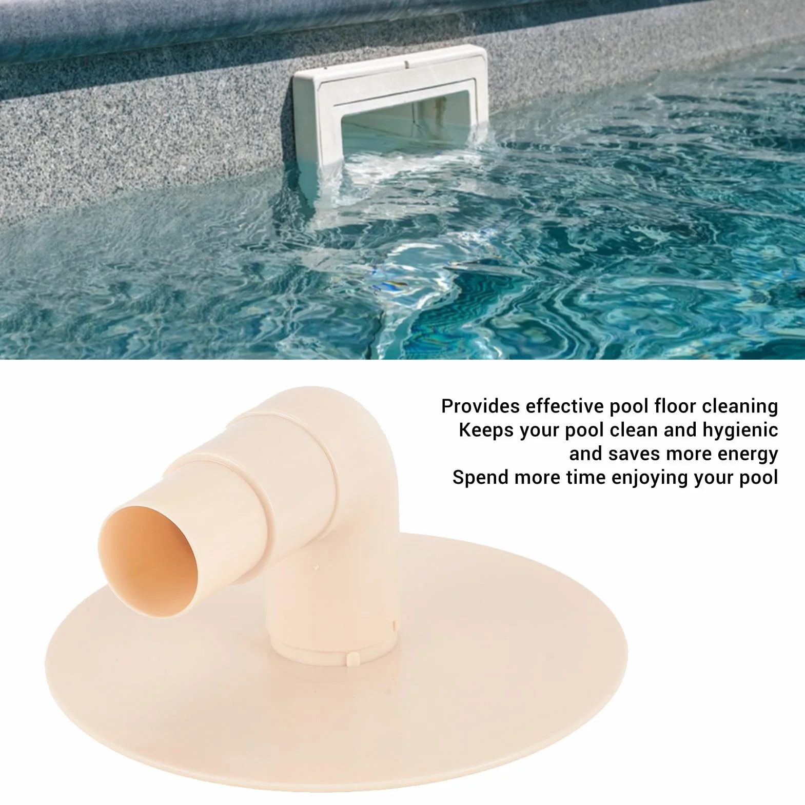 Zerodis Plaque d'Aspiration d'Écumoire de Piscine, Pièces de Rechange sous Vide, Plastique