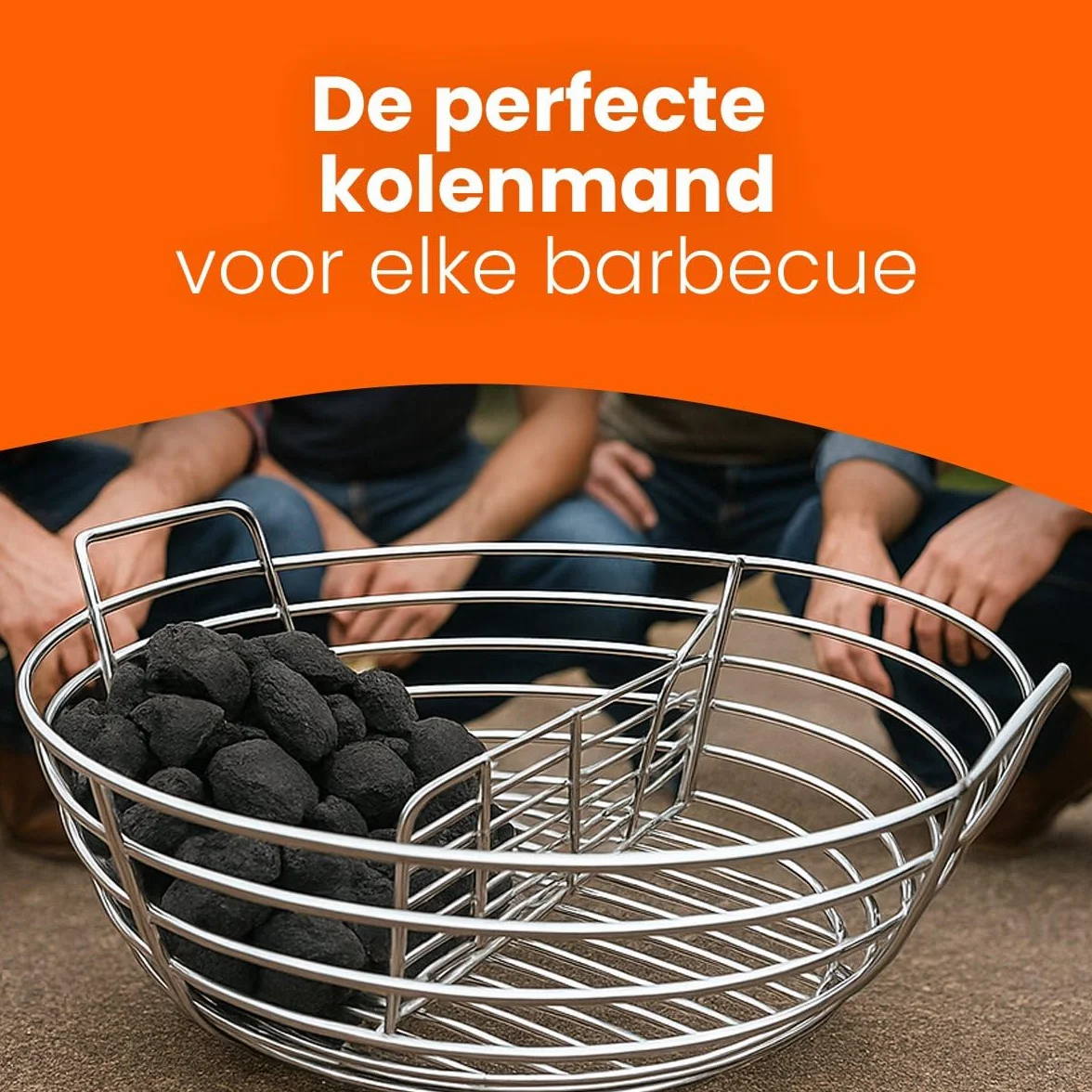 Panier à charbon pour Kamado 21-24 pouces Porte-briquettes BBQ