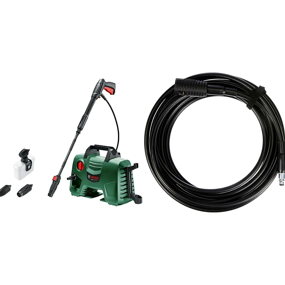 Bosch Nettoyeur Haute Pression EasyAquatak 110-06008A7F00-1300W - 110 Bars & Tuyau rallonge à Haute Pression 6 m pour Nettoyeur à Haute Pression Aquatak Bosch F016800361