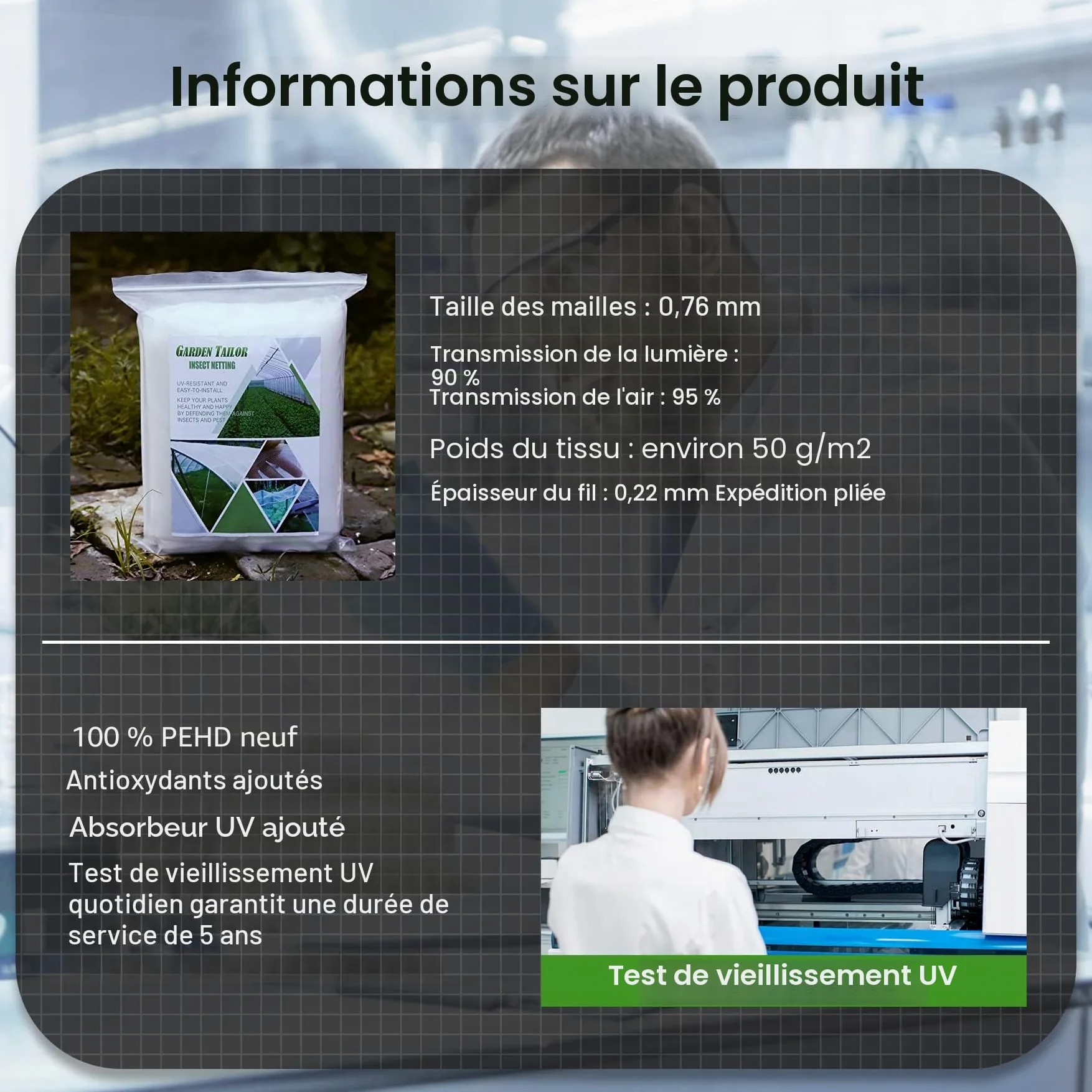 Jardin Filet Anti Insecte Potager: 2 x 10 m Maille Fine Protection pour Poireaux Arbre Fruitier Jardinage Voile de Plantes Blanche | Filet anti-insectes à mailles fines avec protection UV, oiseaux, fruits, nuisibles, cerises, mouches au chou pour légumes