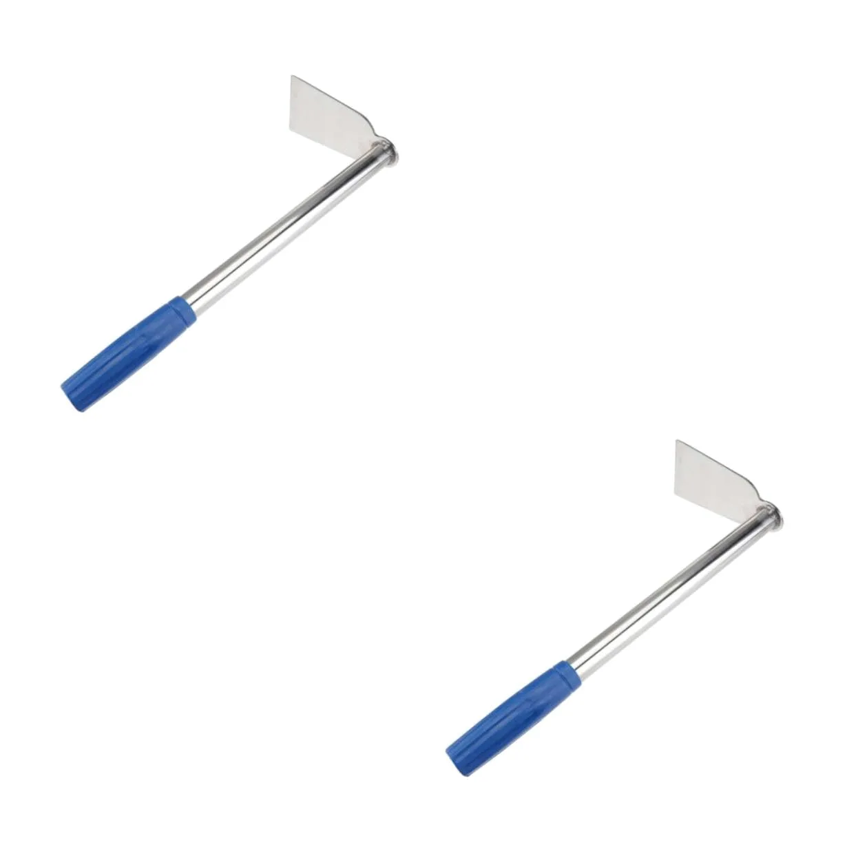 TOYANDONA 2 Pièces Houe de Jardinage Outil de binage de Jardinage houe pour Creuser Le Sol houe portative Outil d'ameublissement du Sol houe Agriculture Caoutchouc Silver