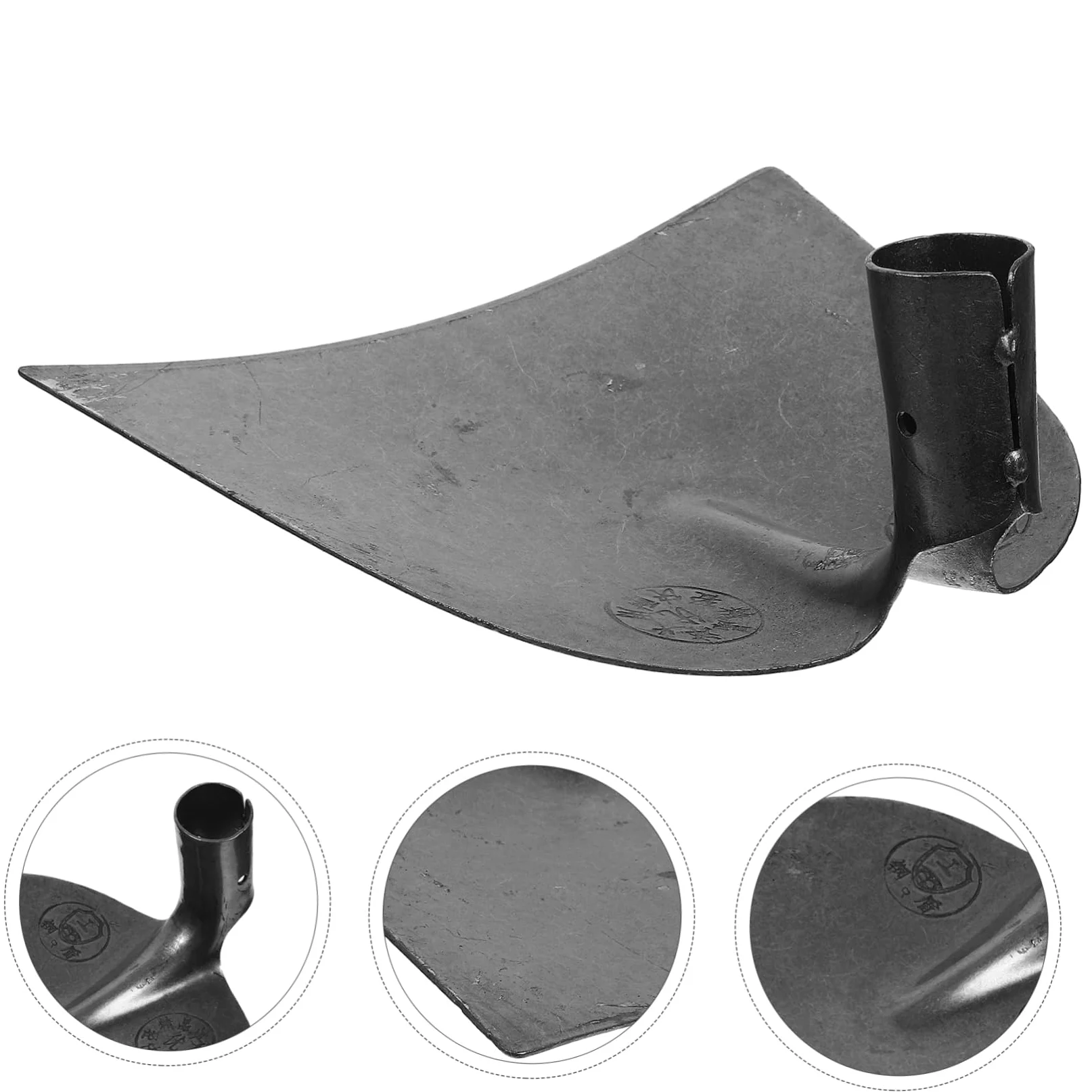 ibasenice Houe de Jardin en Acier au Manganèse Haute Dureté Plusieurs styles Outil Agricole Solide Manche Large Plusieurs styles Remplacement pour Labourer Sol la Maison la Ferme
