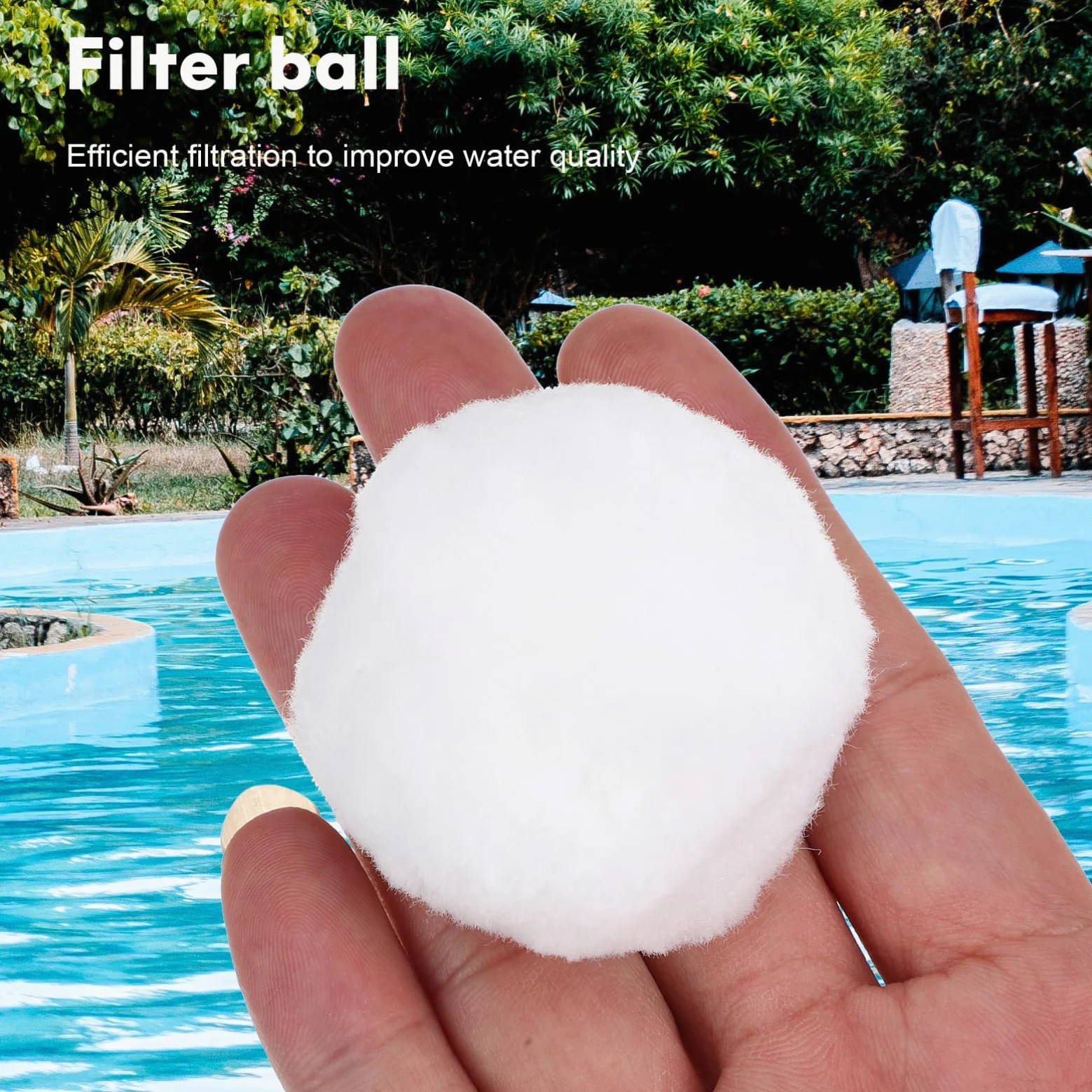 UKCOCO Boules Filtrantes pour Aquarium, Filtration, 1 Pack | Usage Polyvalent, Stable, Conditionnement sous Vide, pour Bassins et Aquariums