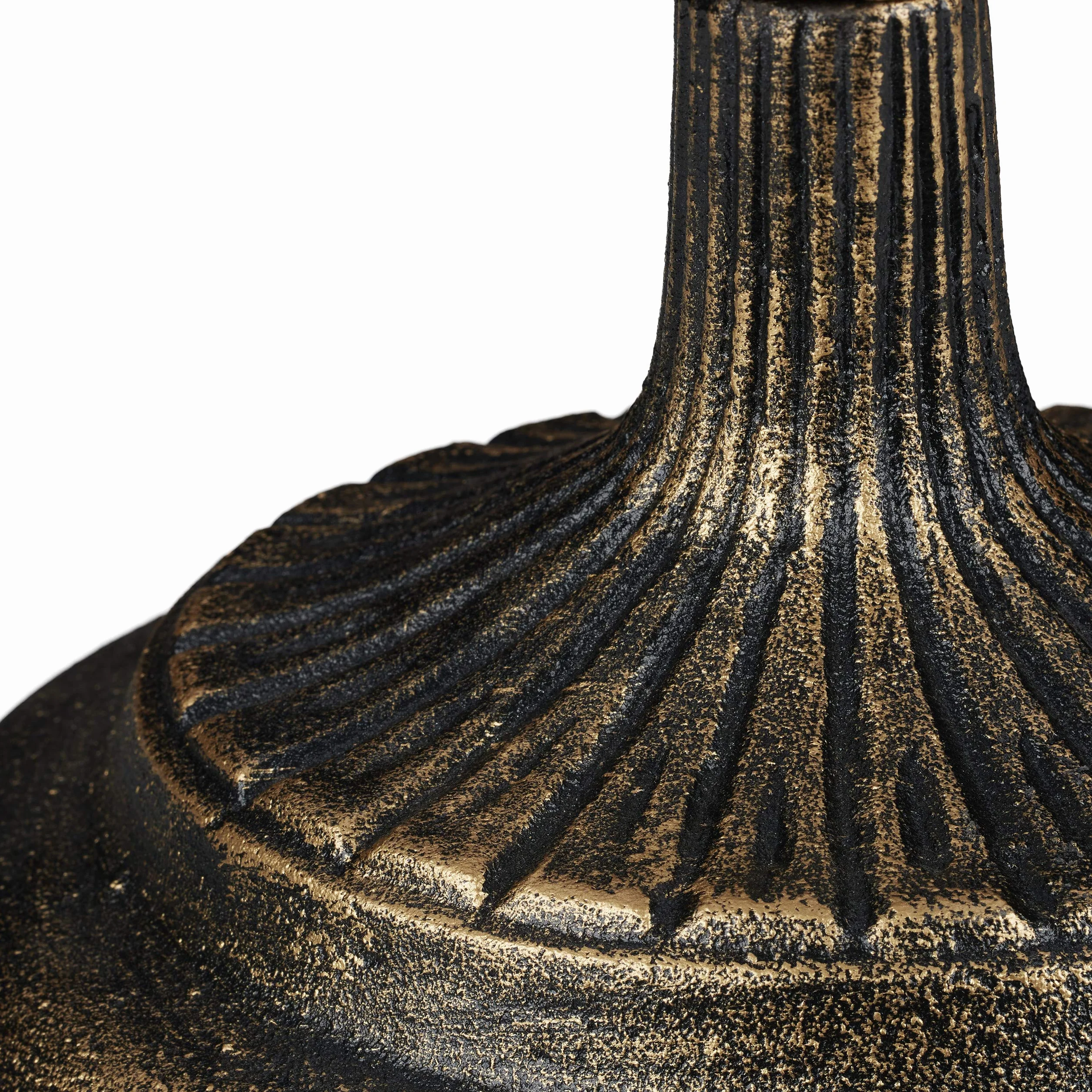 Relaxdays Abreuvoir en Fonte pour Oiseaux Sauvages, Jardin, Design Antique, 74,5 cm, Bronze